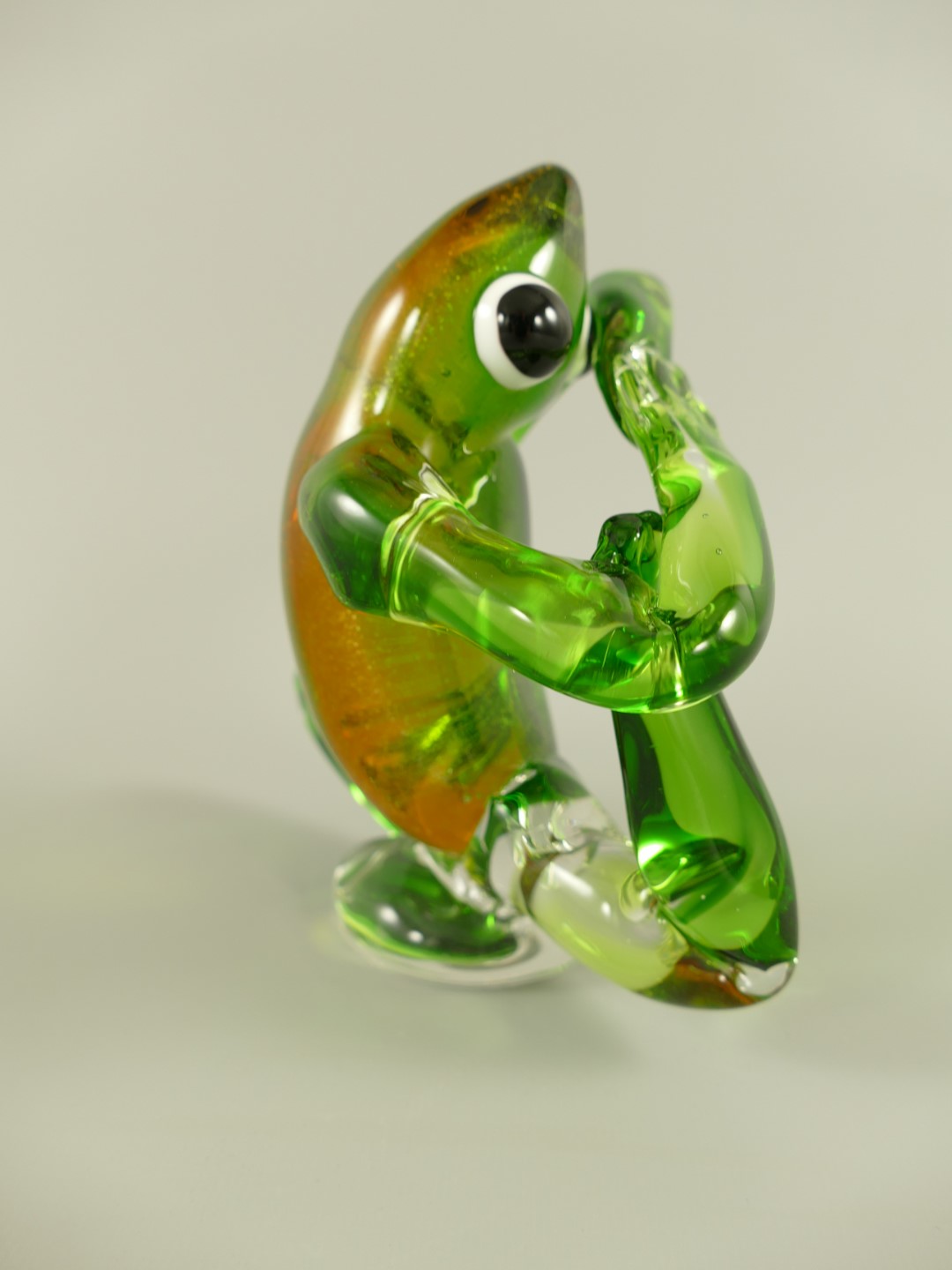 *ANG. Glasfigur Frosch farbe H.15cm *ANG. Glasfigur Frosch farbe H.15cm