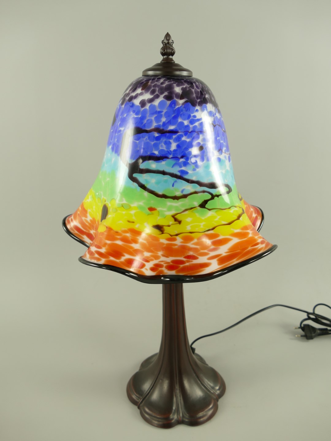 Lampenschirm/Fuss 122.595 Glas farbe H.53cm
