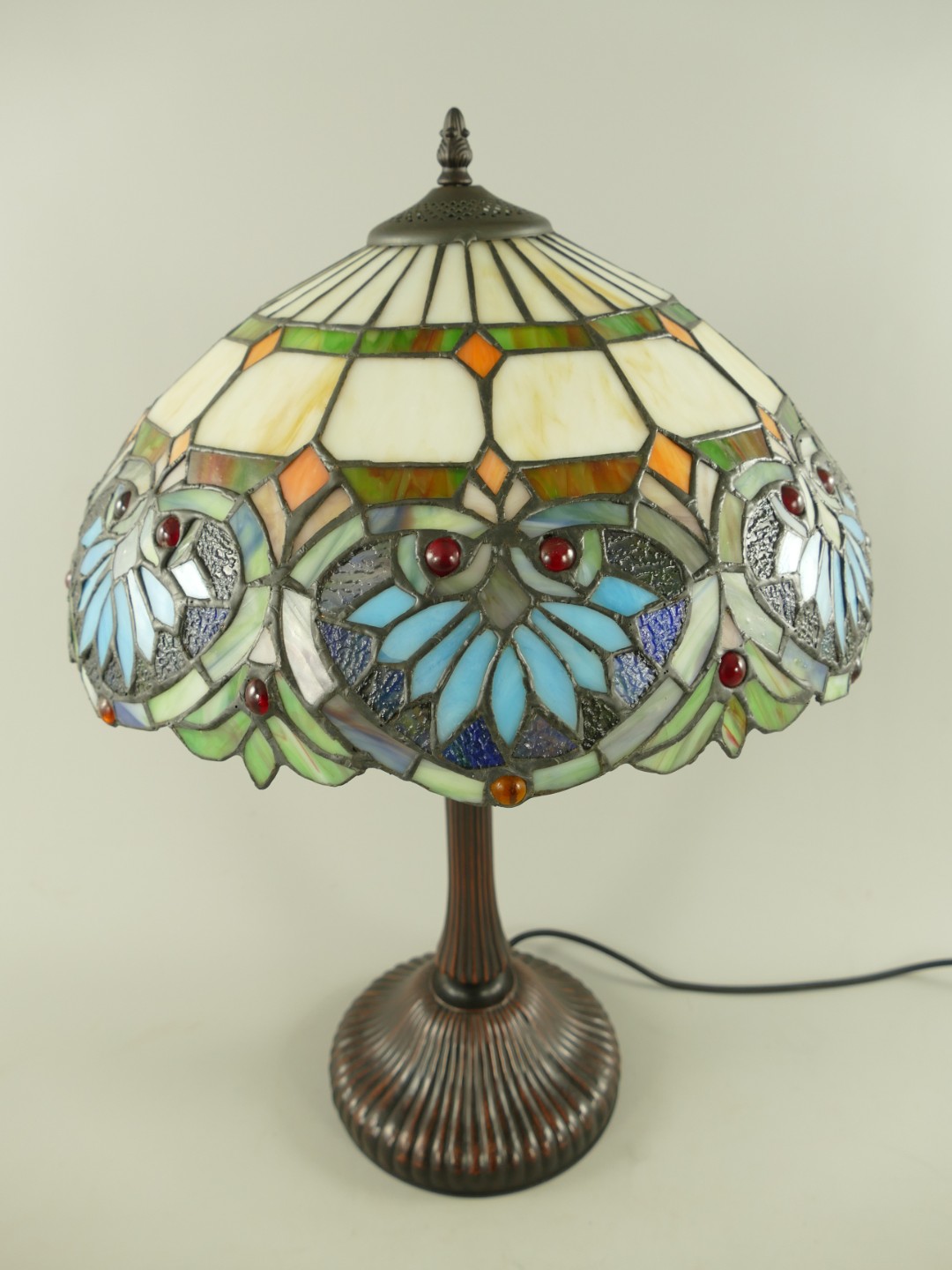 Lampe Tiffany fassung 2x E27 H.58cm