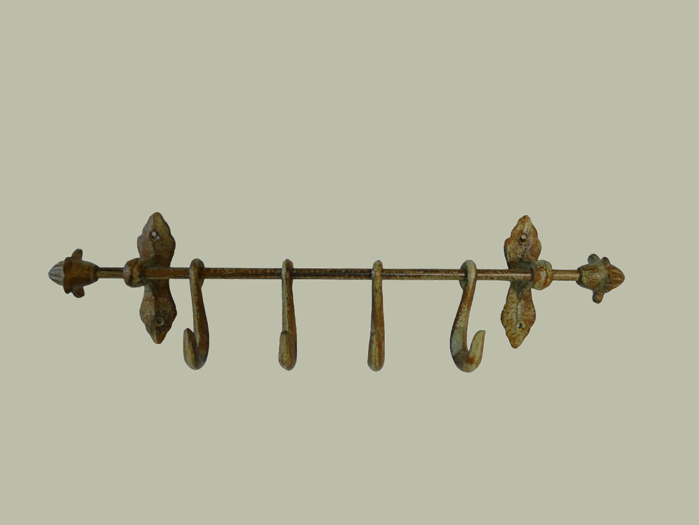 Wandhaken Eisen farbig L48cm Wandhaken Eisen farbig L48cm