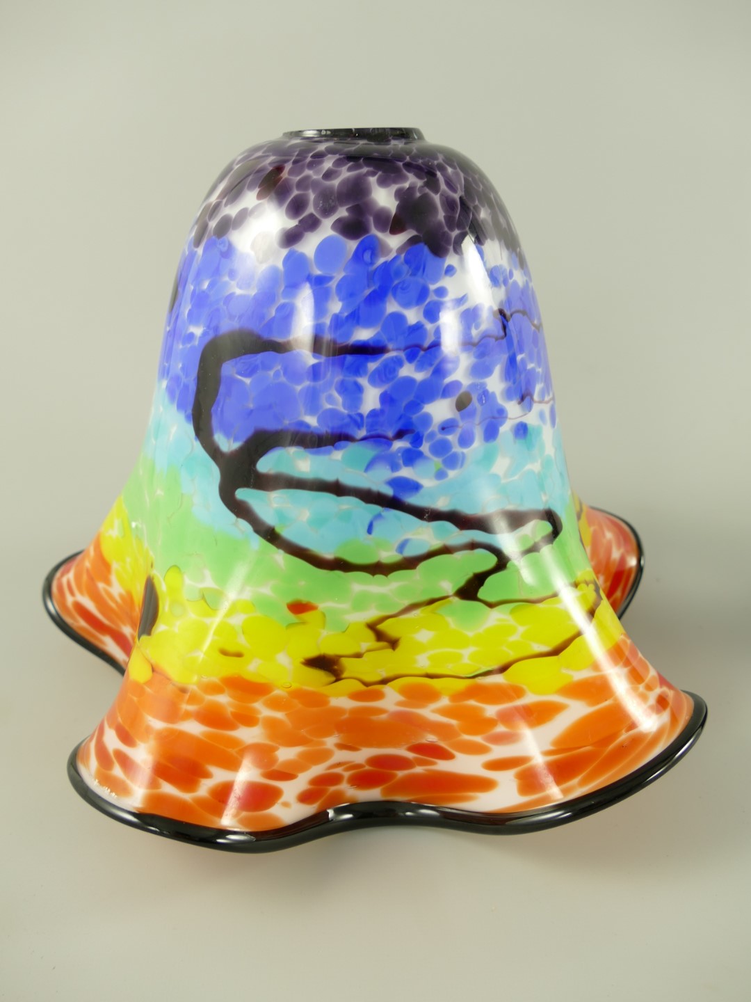 Lampenschirm Glas farbe BUNT!! H.23cm Lampenschirm Glas farbe BUNT!! H.23cm