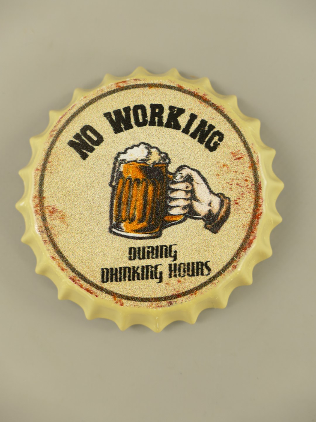 Offner Beer Magnet (Gestanzt) No Working D.9cm Offner Beer Magnet (Gestanzt) No Working D.9cm