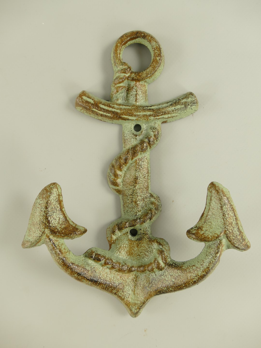 Wandhaken Anker Eisen farbig H.20cm Wandhaken Anker Eisen farbig H.20cm