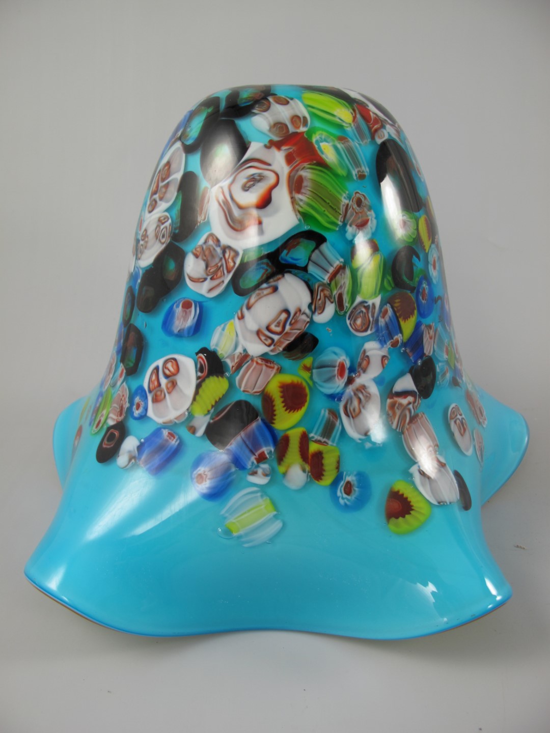 Lampenschirm Glas farbe BLAU!! H.25cm Lampenschirm Glas farbe BLAU!! H.25cm