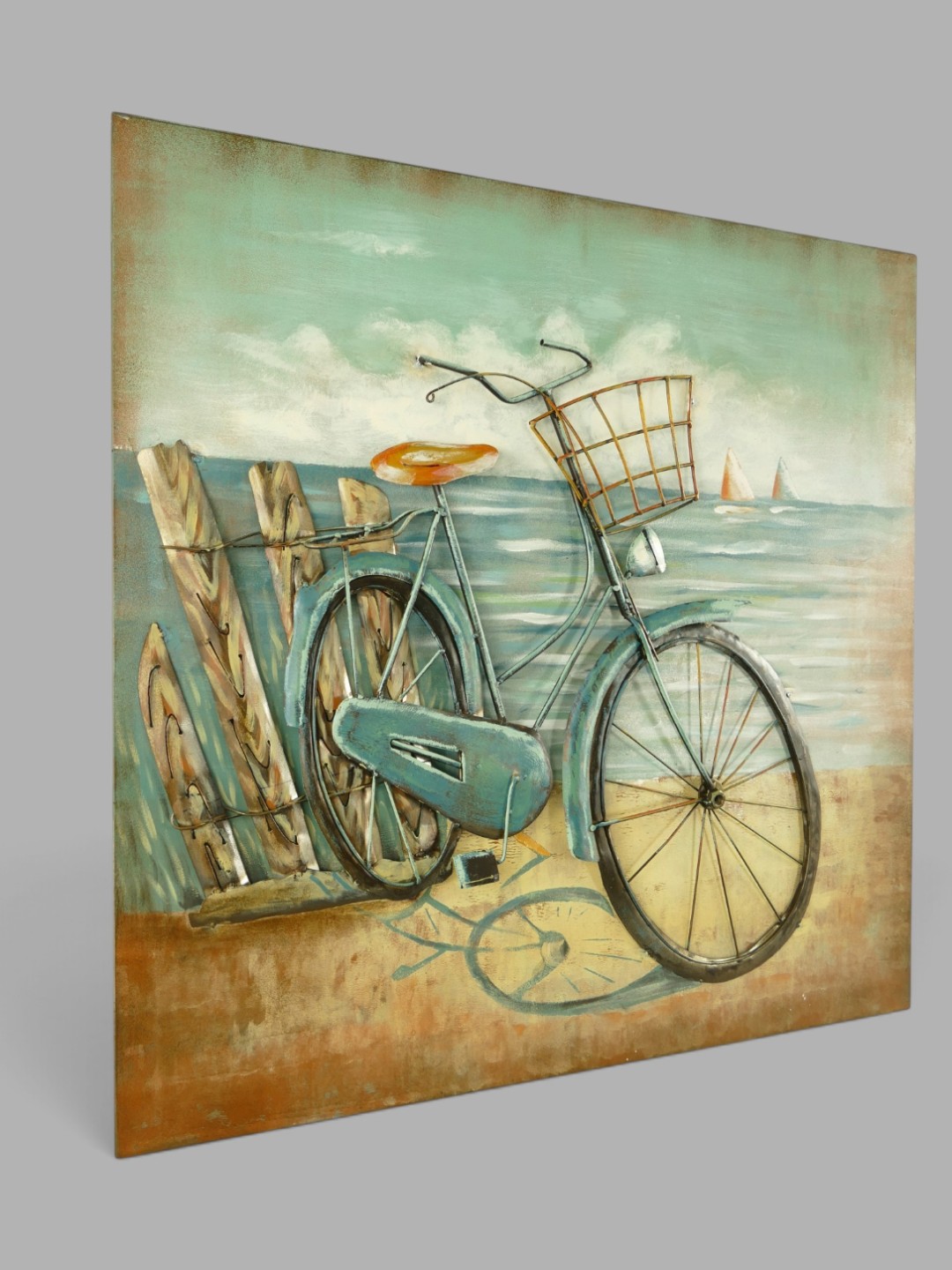 Metallbild (3D) Fahrrad H.80x80cm