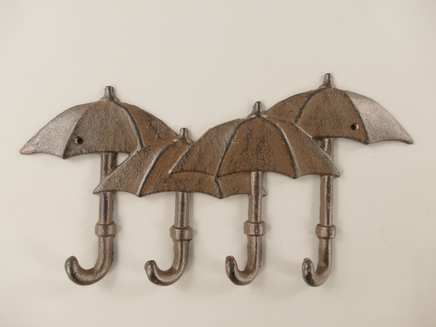 Wandhaken Gusseisen Regenschirm braun L.30cm P/St. Wandhaken Gusseisen Regenschirm braun L.30cm P/St.