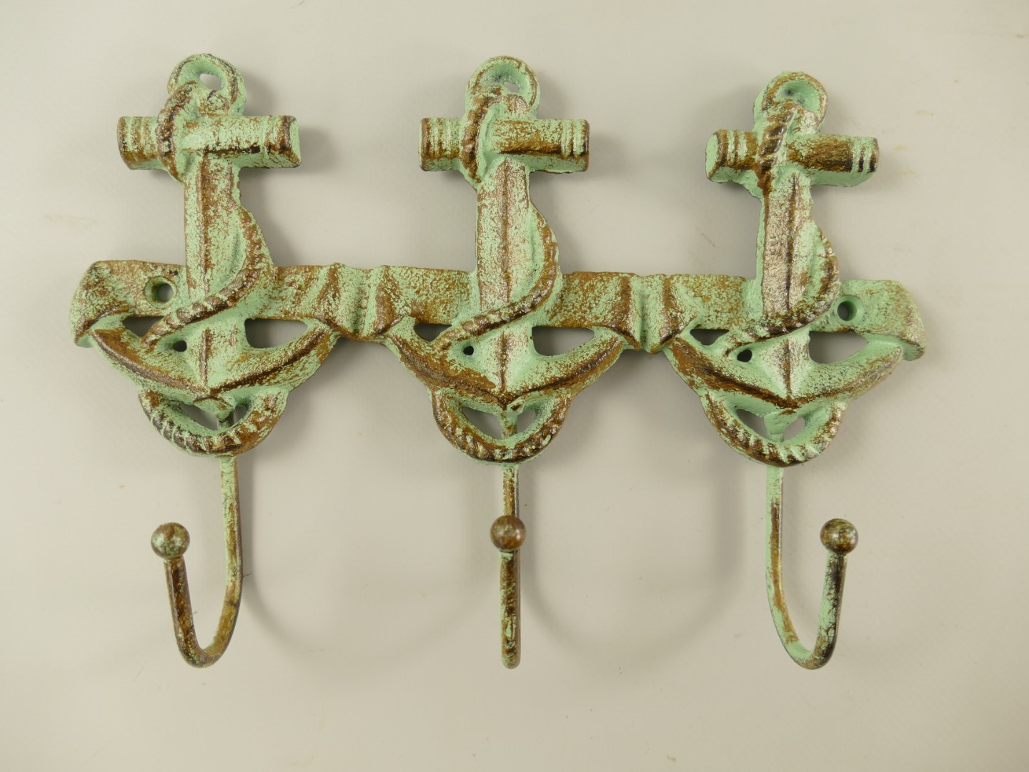 Wandhaken Anker Gußeisen farbig L.23cm Wandhaken Anker Gußeisen farbig L.23cm