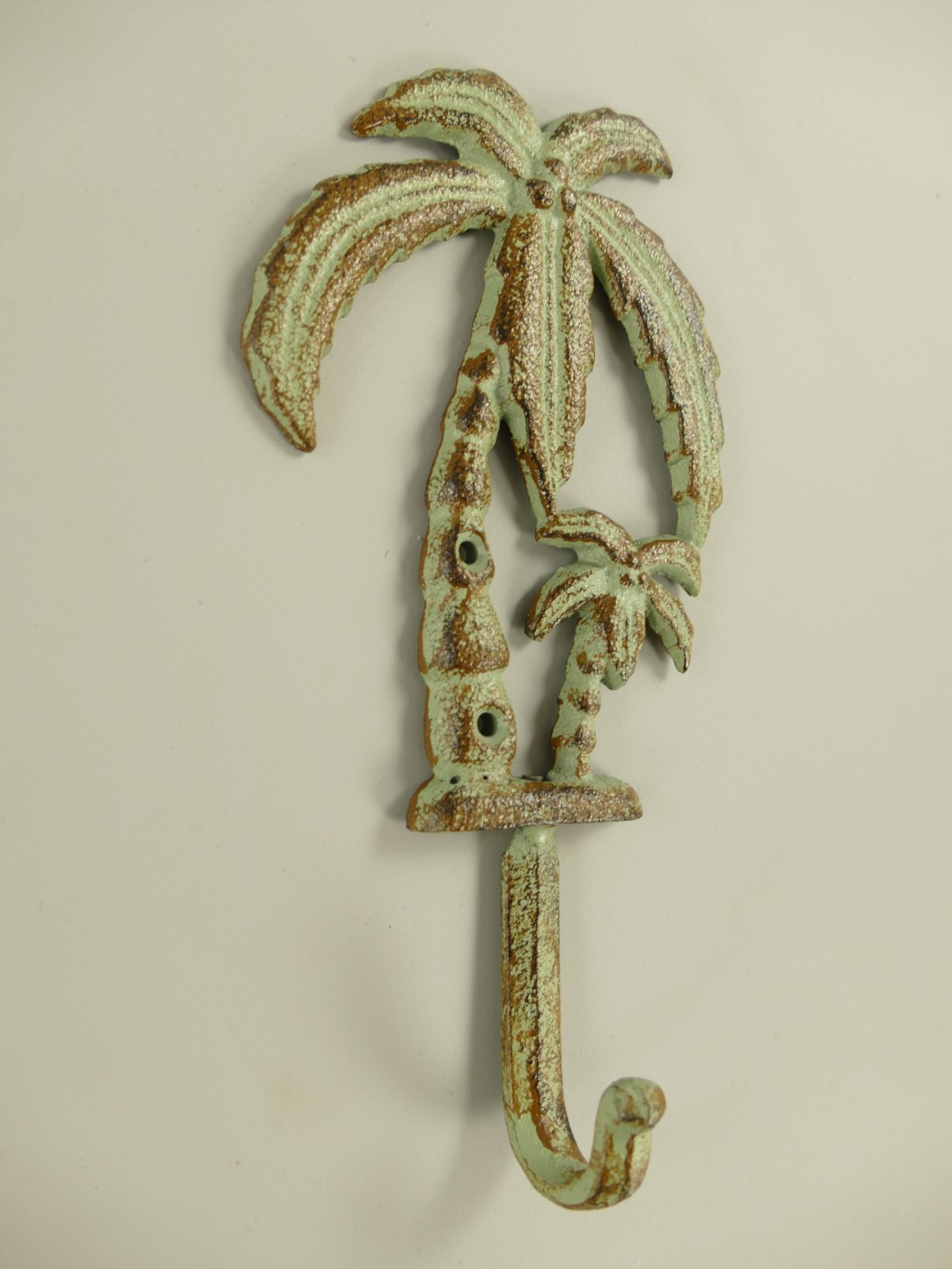 Wandhaken Palme Eisen farbig H.21cm Wandhaken Palme Eisen farbig H.21cm