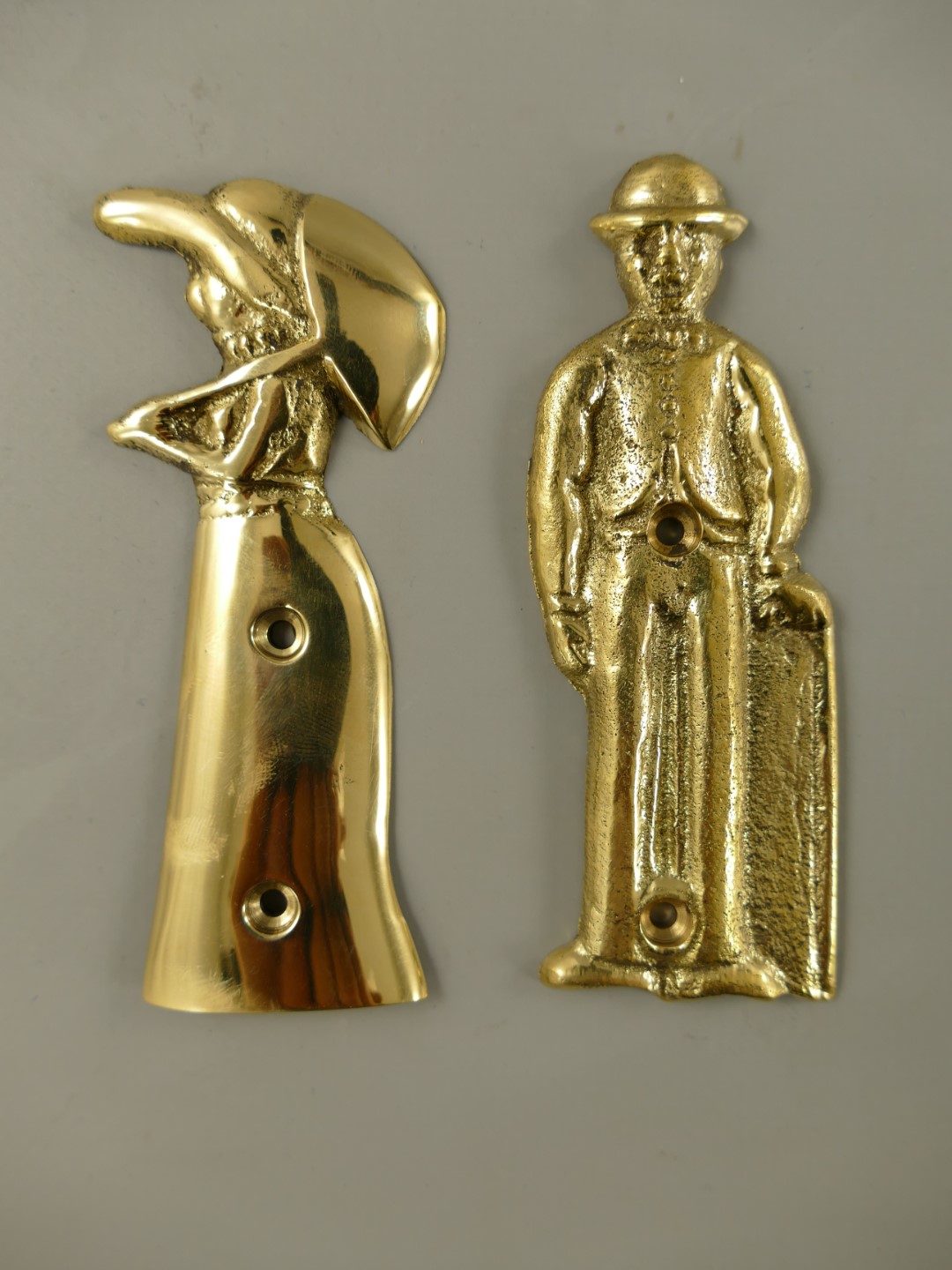 Mann Frau Messing H.10cm P/Set Mann Frau Messing H.10cm P/Set