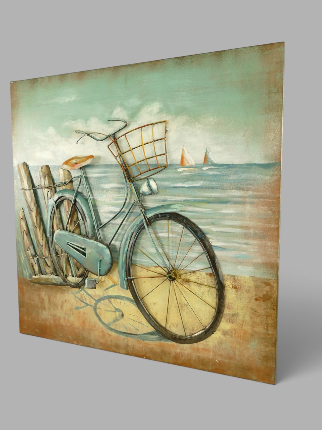 Metallbild (3D) Fahrrad H.80x80cm
