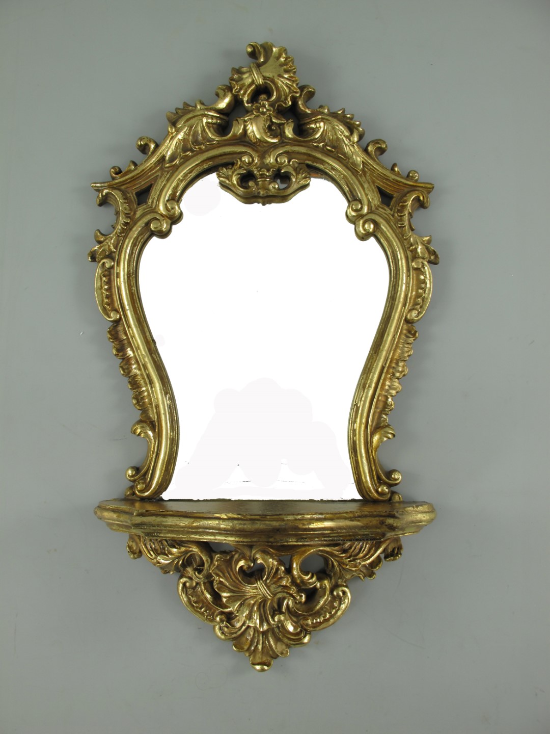 Wandspiegel Konsol Polystein GOLD H.67x38cm Wandspiegel Konsol Polystein GOLD H.67x38cm