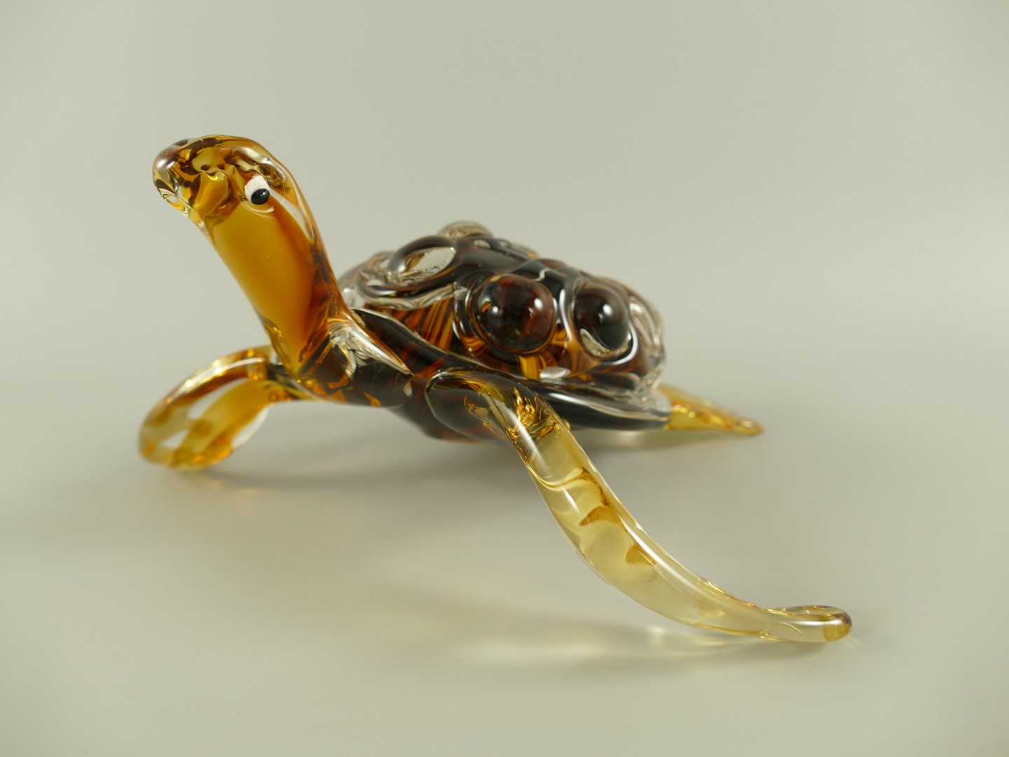 Glasfigur Schildkröte farbe L.20cm