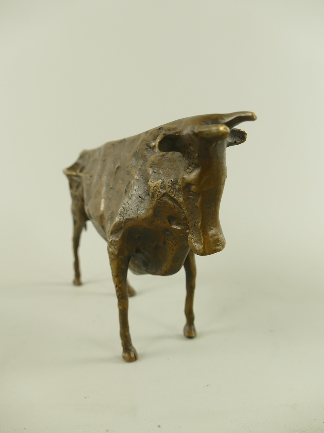 Figur Bronze Stier L.23x14cm