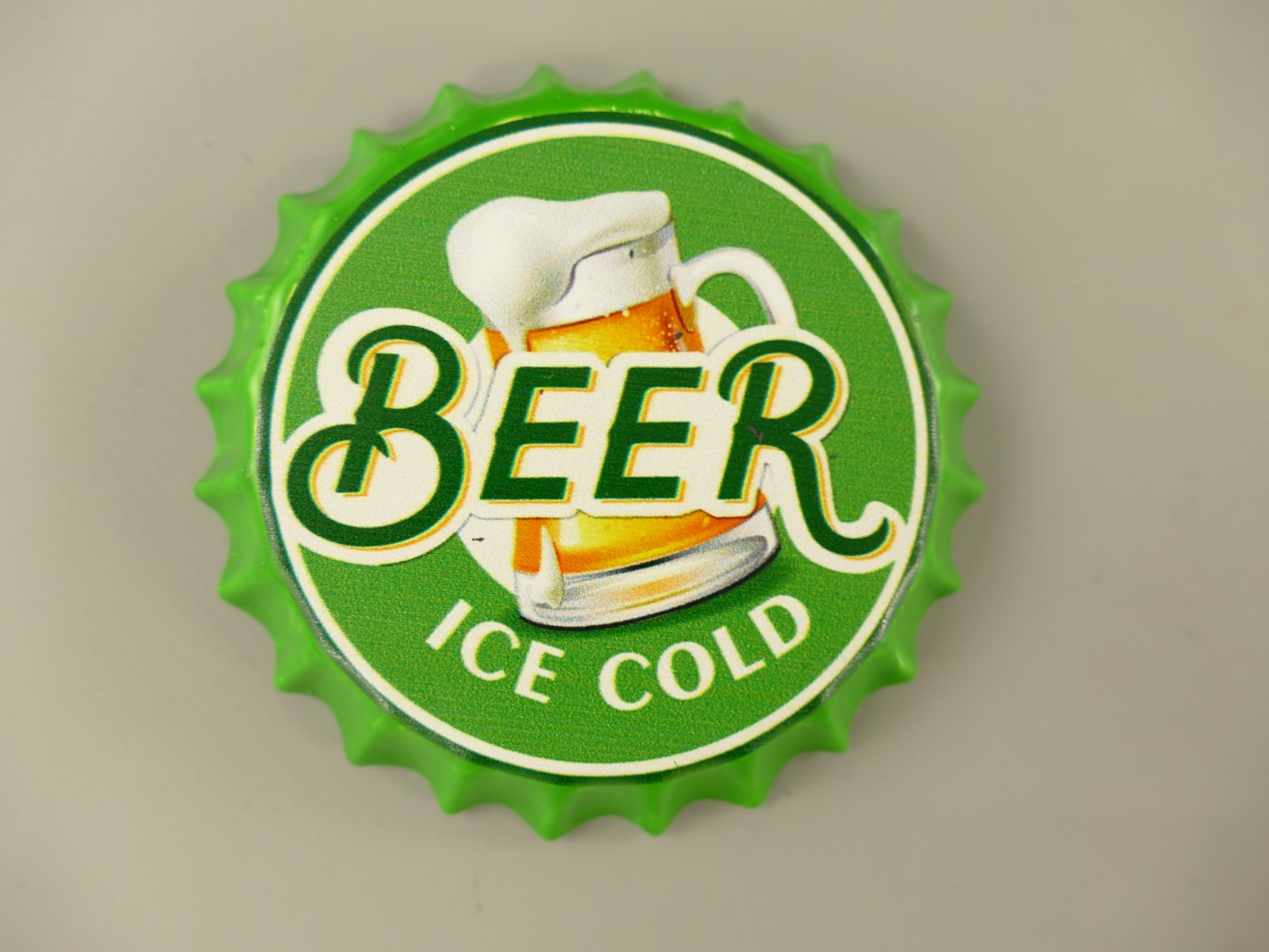 Offner Beer Magnet (Gestanzt) Beer ice Cold D.9cm Offner Beer Magnet (Gestanzt) Beer ice Cold D.9cm