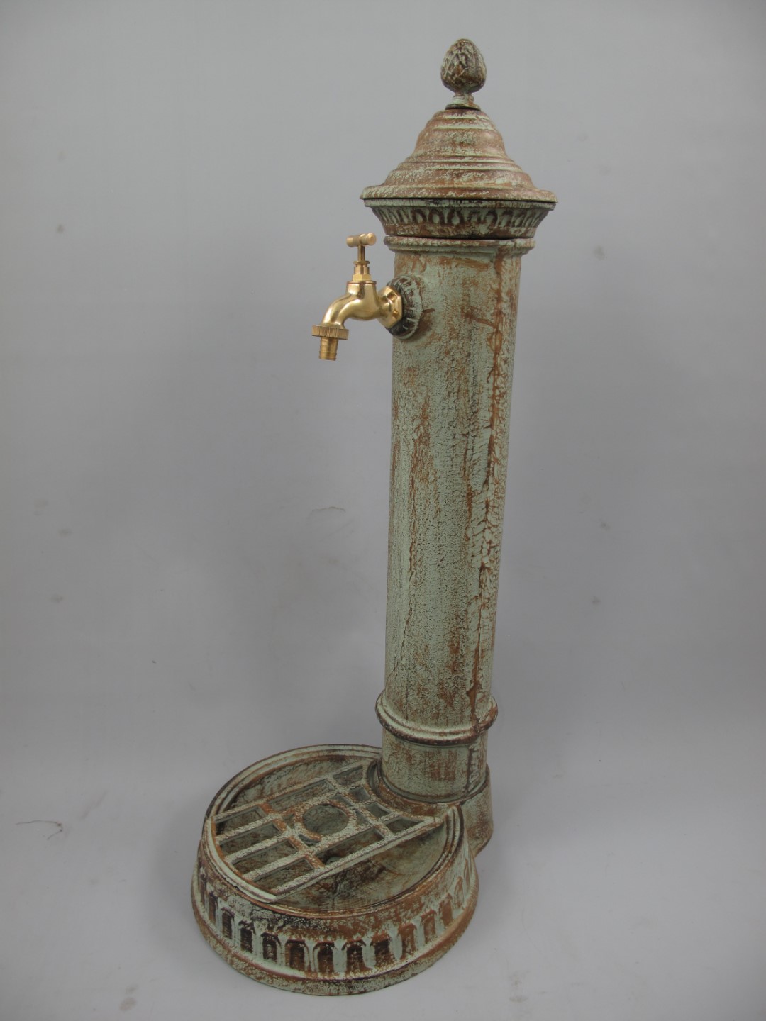 Zapfsäule Gußeisen farbig H.78x33cm