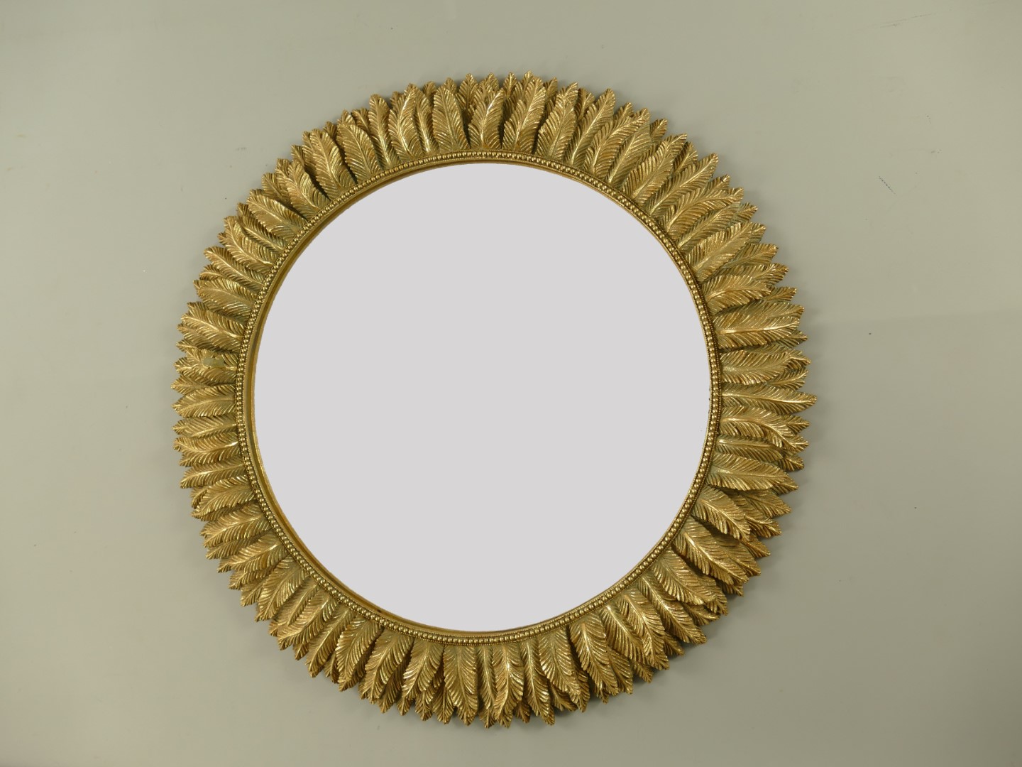 Wandspiegel Polystein GOLD farbig D.48cm Wandspiegel Polystein GOLD farbig D.48cm