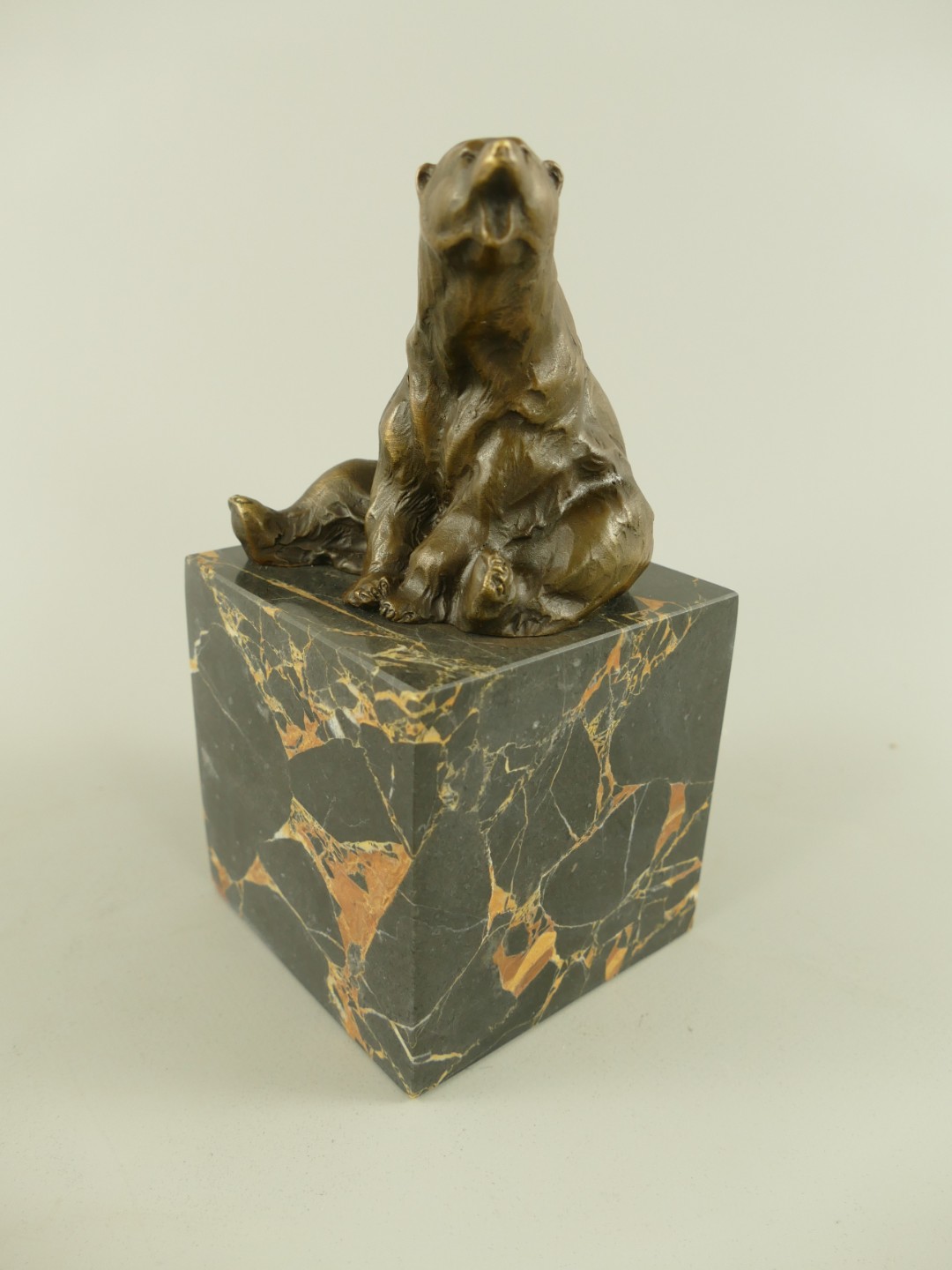 Figur Bronze Eisbär H.20x10x10cm