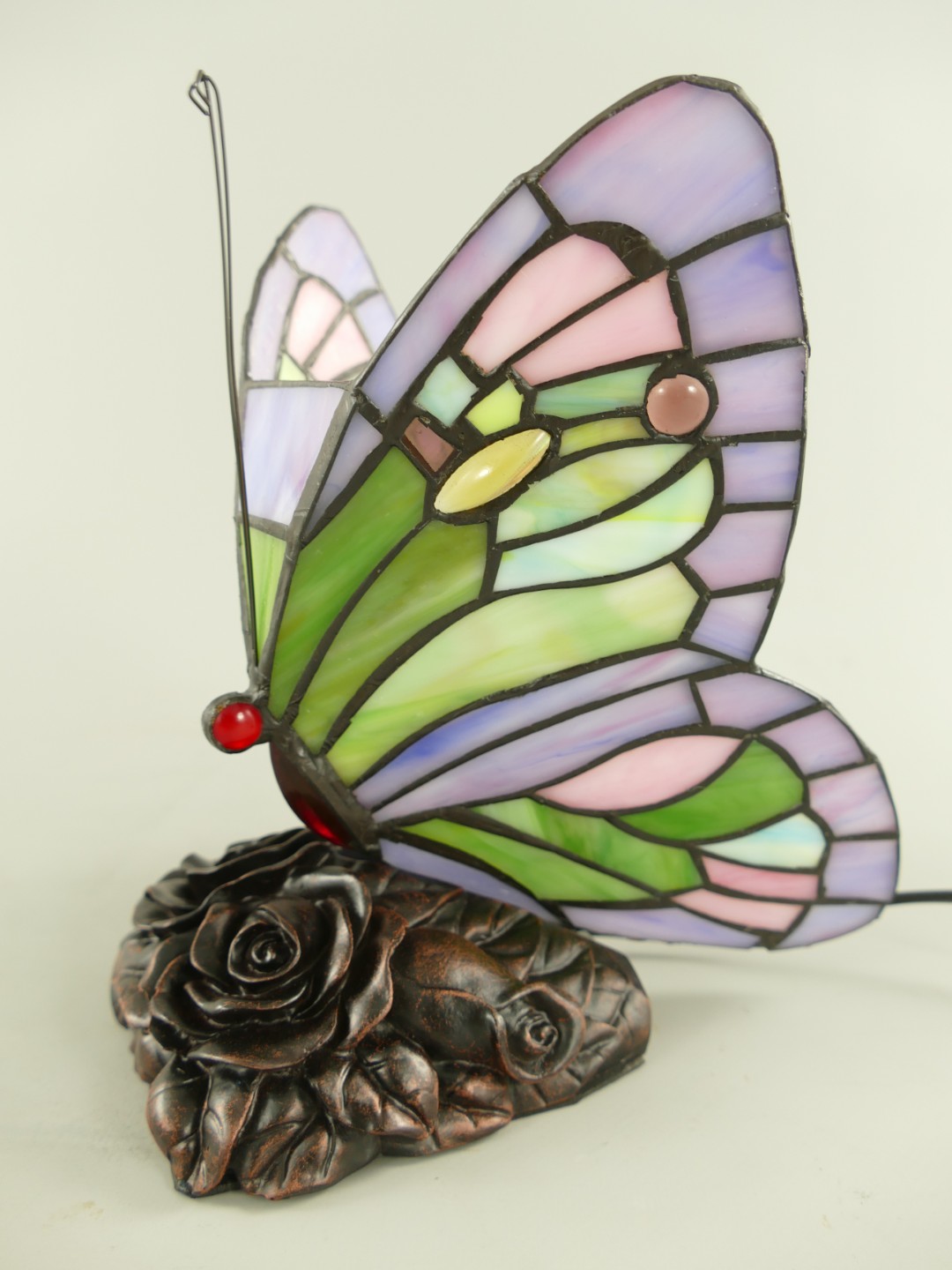 Lampe Tiffany Schmetterling fassung E14 H.20cm Lampe Tiffany Schmetterling fassung E14 H.20cm