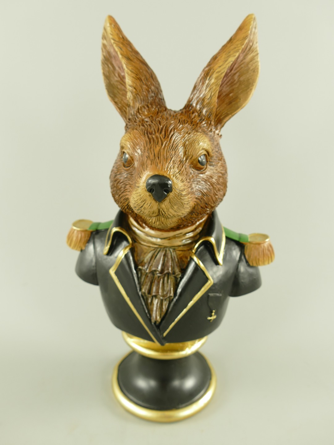 Figur Polystein Kaninchen farbig H.35x20x12cm