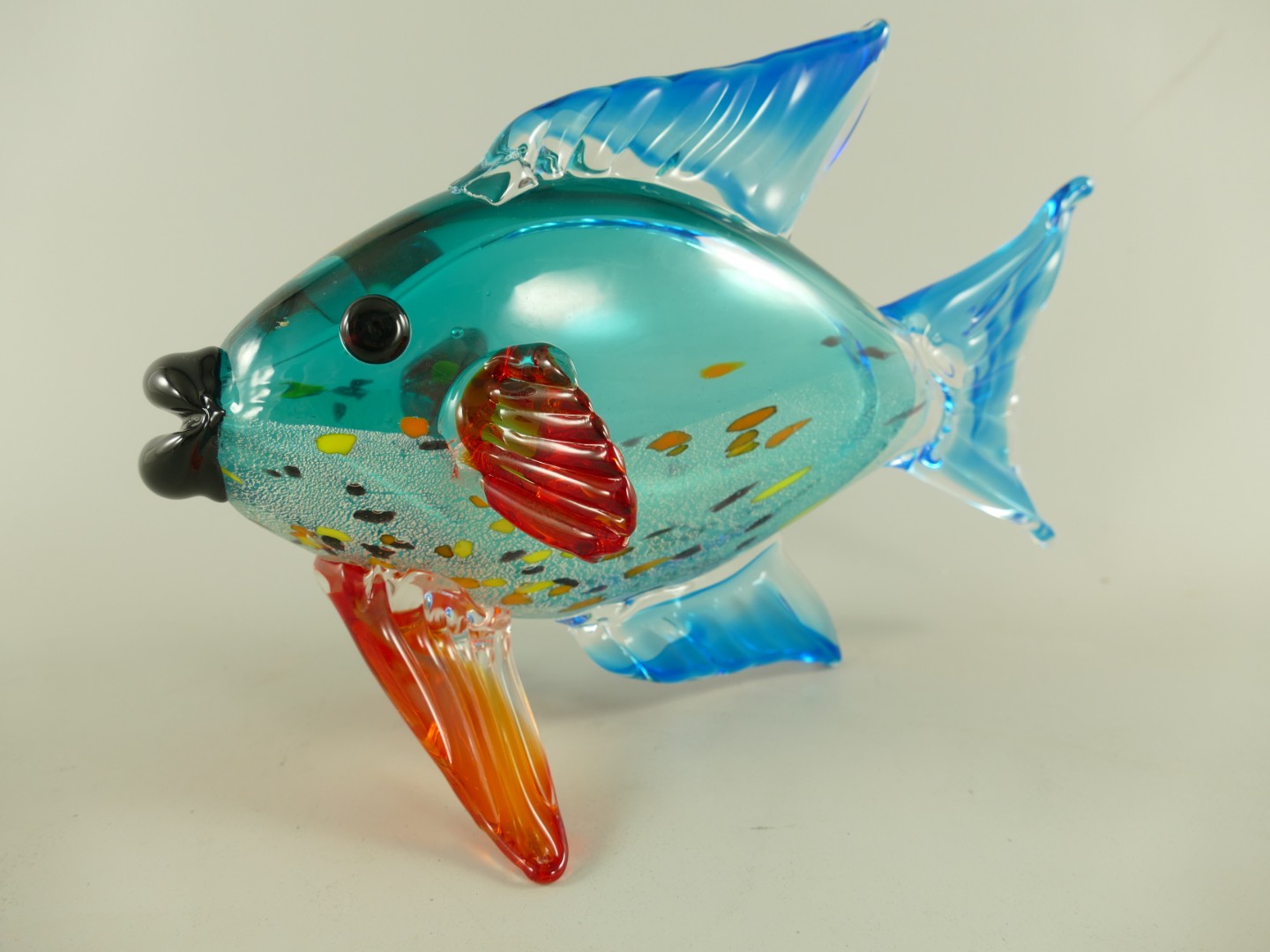 Glas figur Fisch L.30x20x12cm