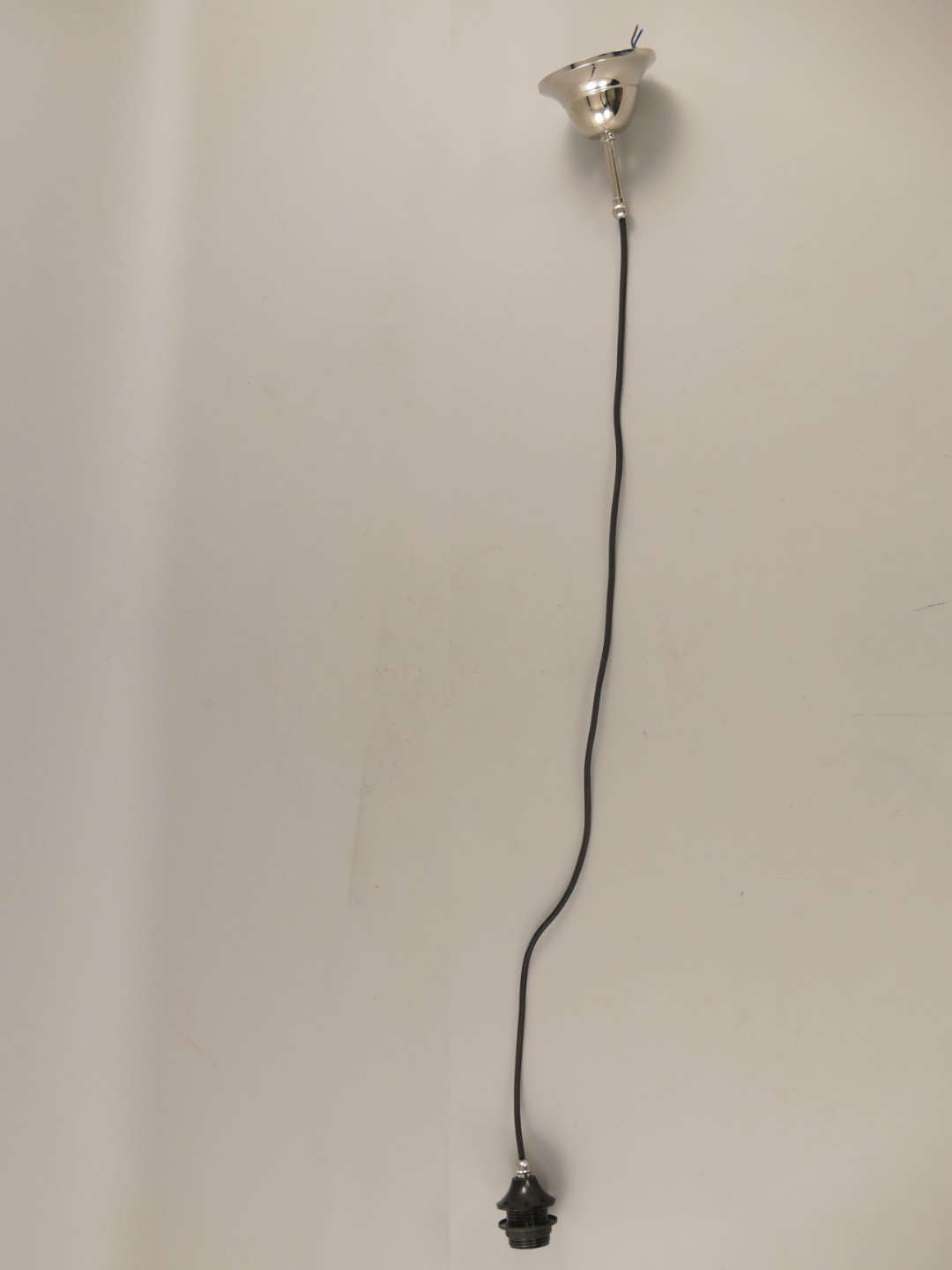 Gehänge(Stofkabel)vernick. o.Schirm E27-H.98cm Gehänge(Stofkabel)vernick. o.Schirm E27-H.98cm