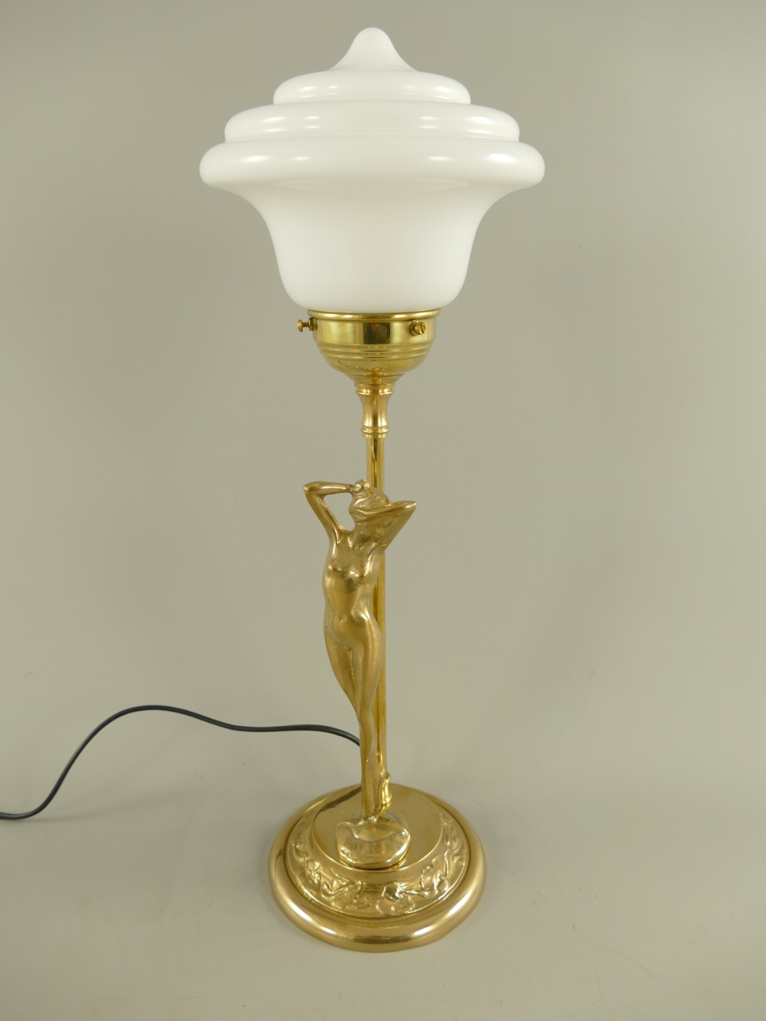 Stehlampe E14 Messing Schirm(215.012-1) H.47cm Stehlampe E14 Messing Schirm(215.012-1) H.47cm