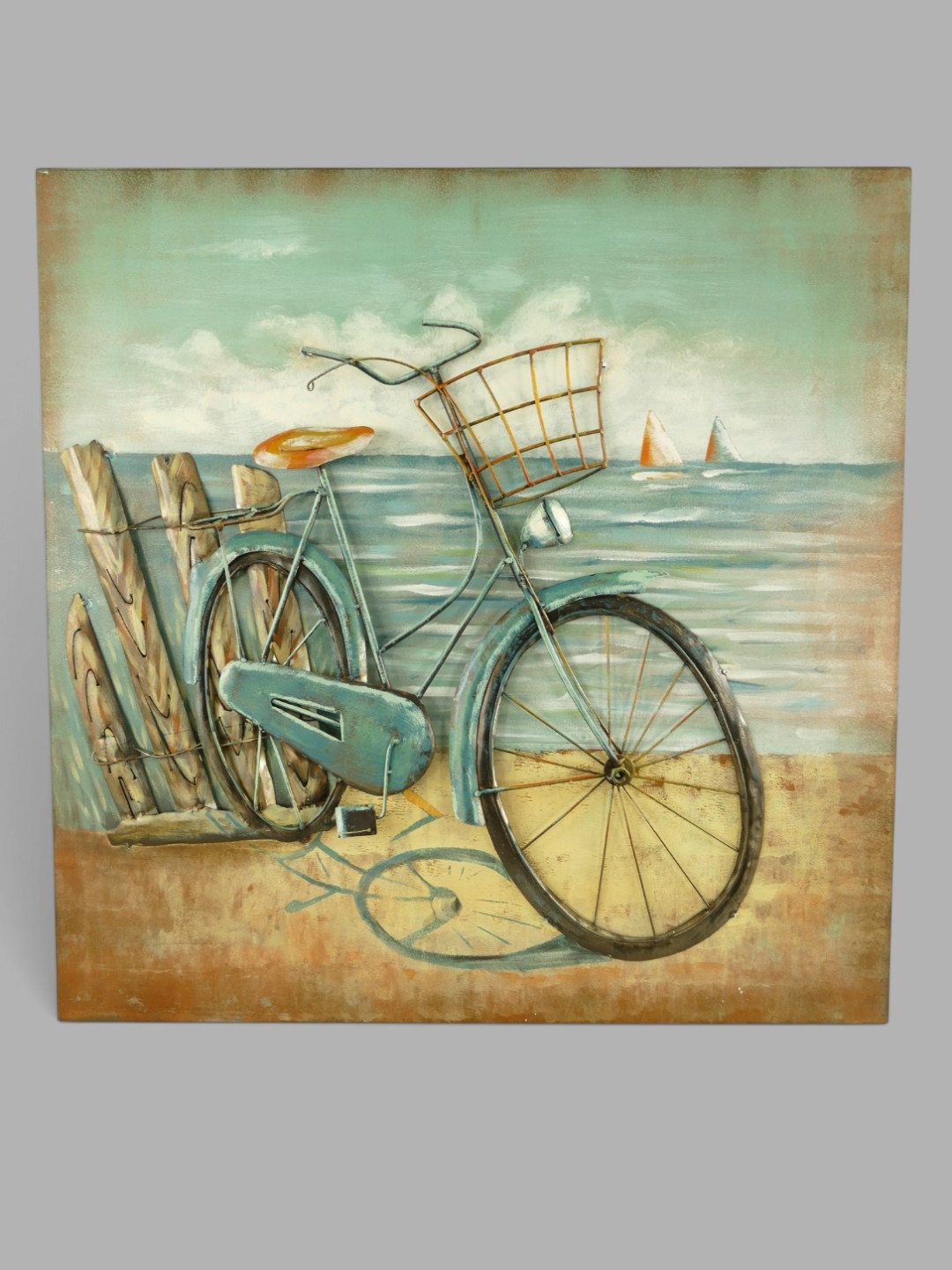 Metallbild (3D) Fahrrad H.80x80cm