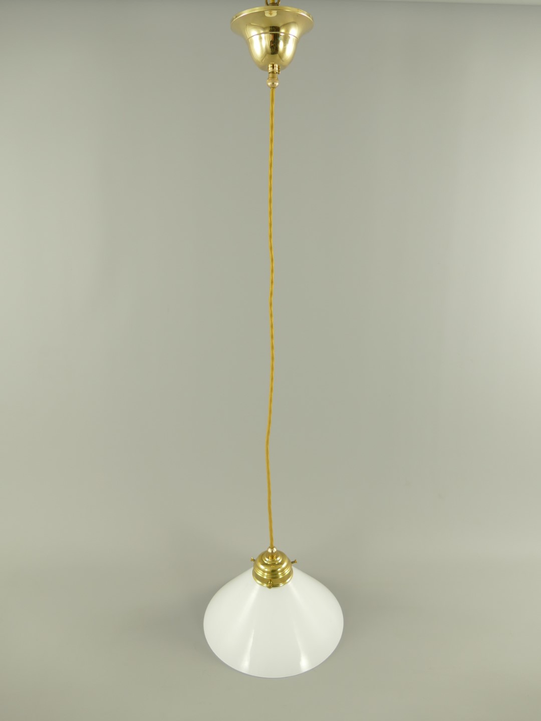 GH(Stofk.)Messing Schirm(215.100W20) E27-H.98cm