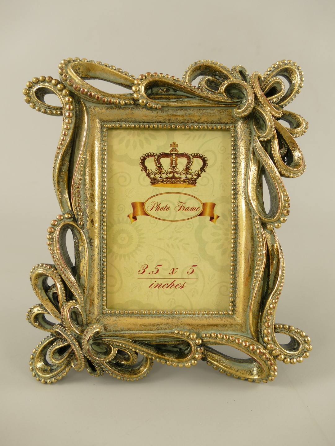 #Bilderrahmen(3,5x5) Polystein Gold farbig H.20cm #Bilderrahmen(3,5x5) Polystein Gold farbig H.20cm