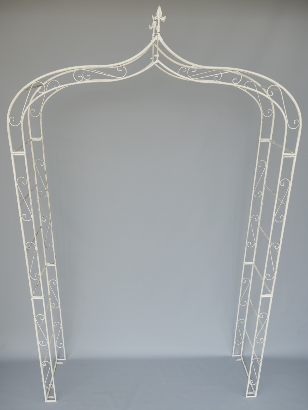 (*S) Rosenbogen rustikal weiss H.260x150cm (*S) Rosenbogen rustikal weiss H.260x150cm