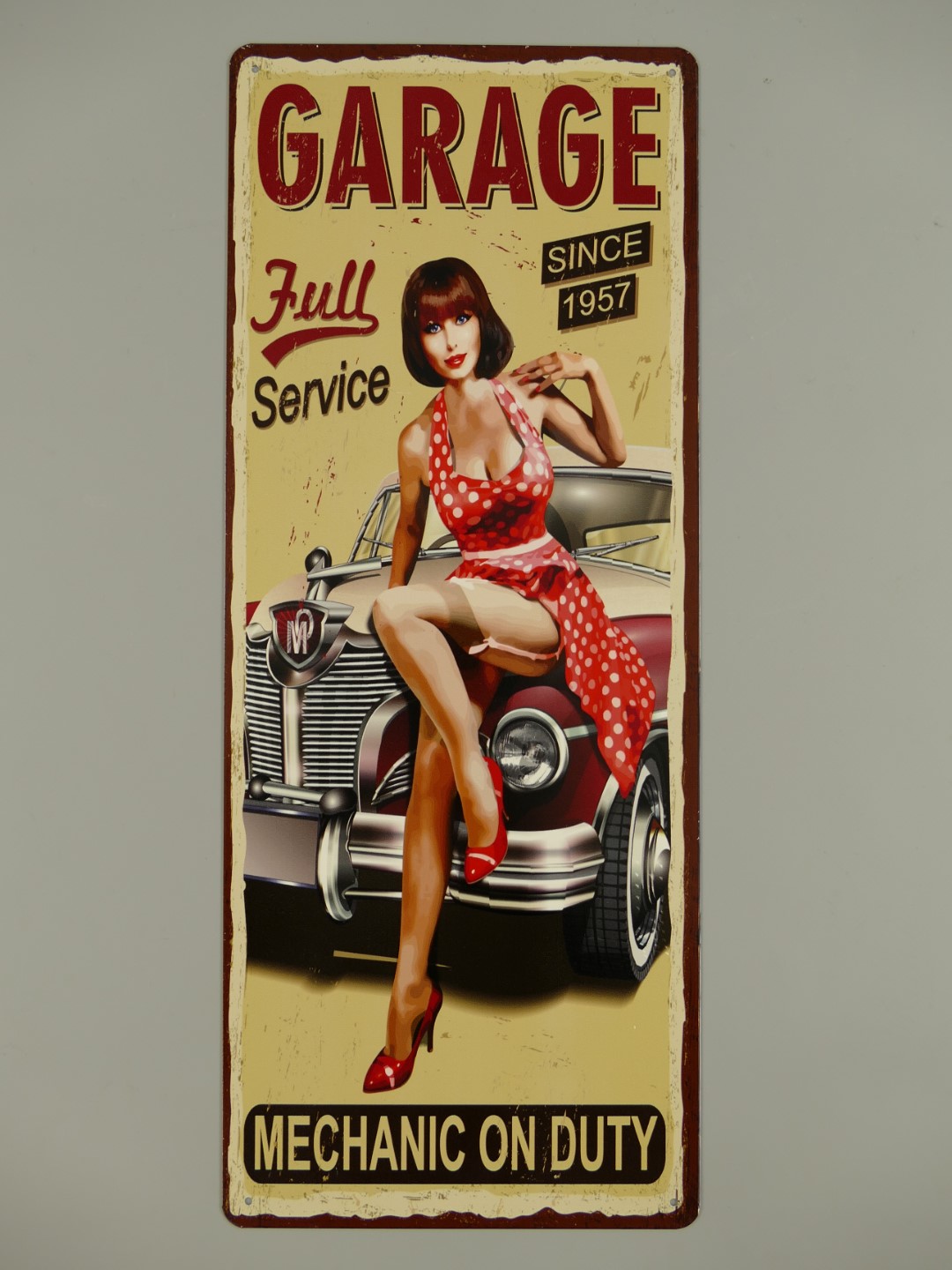 321B04a5cdd504126a7f Wandschild Eisen Garage Full Service H.50x20cm