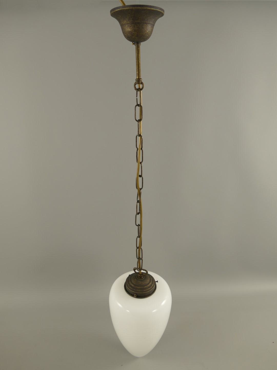 Schirm/Lampe Messing brün.(162.030B2) H.80cm