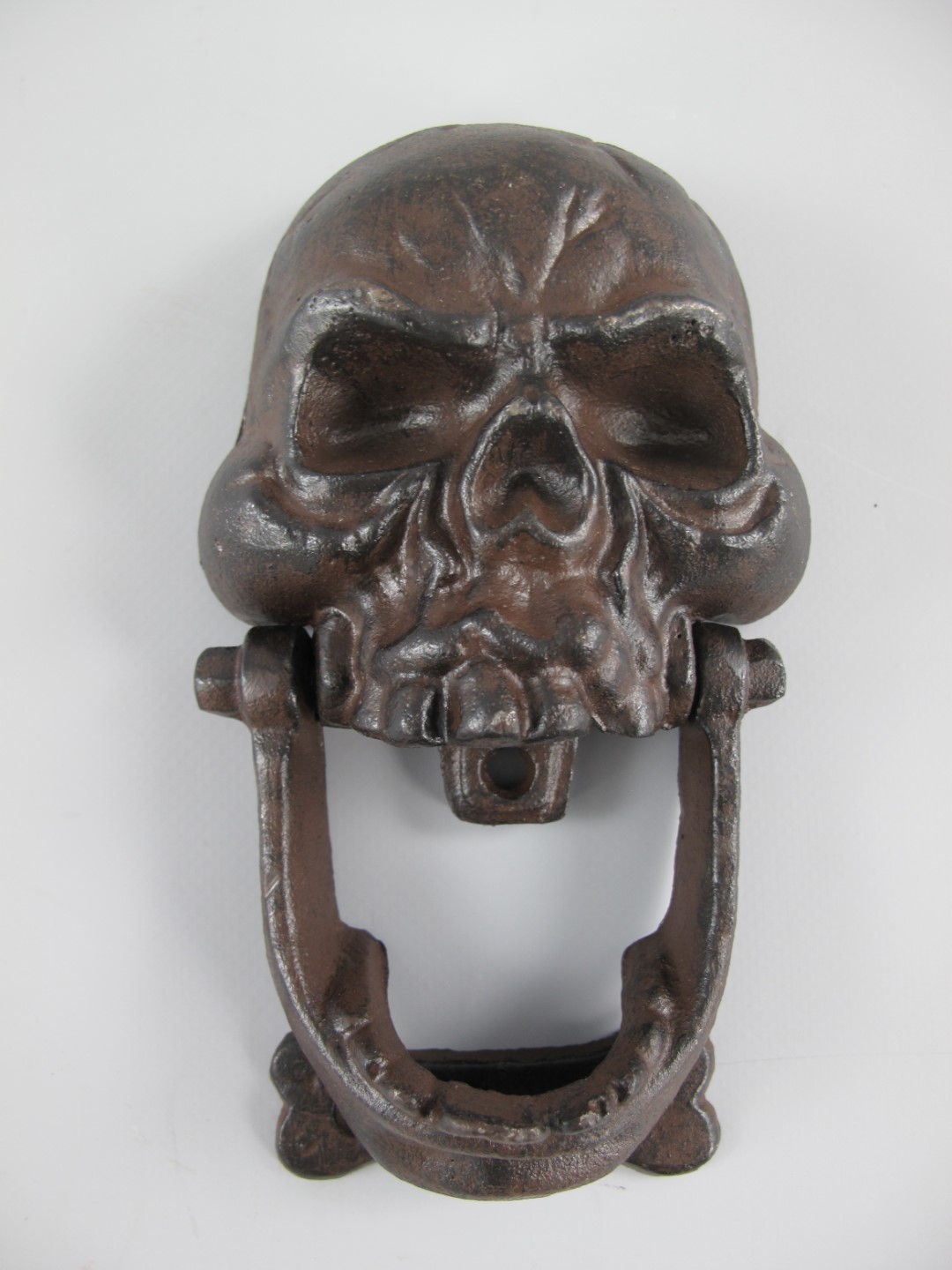 Türklopfer Eisen rust. braun Totenkopf H.18x11cm Türklopfer Eisen rust. braun Totenkopf H.18x11cm
