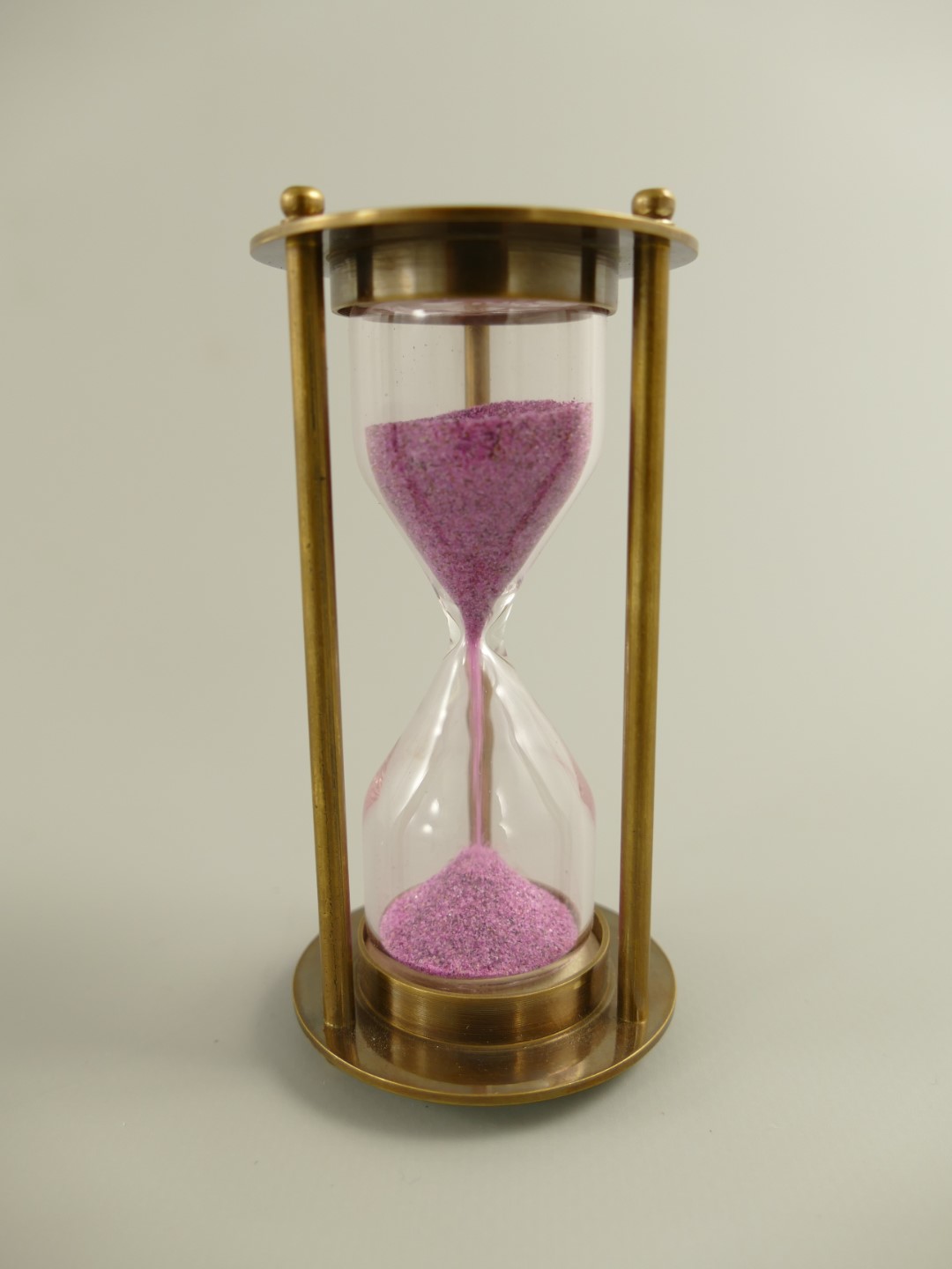 244141a Sanduhr Messing brüniert H.10x5cm