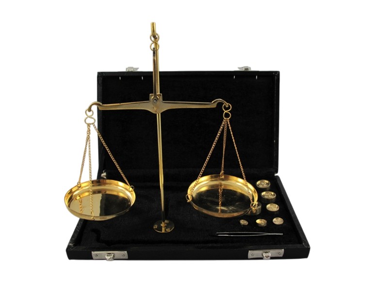 *ANG./NOV. Goldwaage 20 gram waage Lederbox L.18cm *ANG./NOV. Goldwaage 20 gram waage Lederbox L.18cm