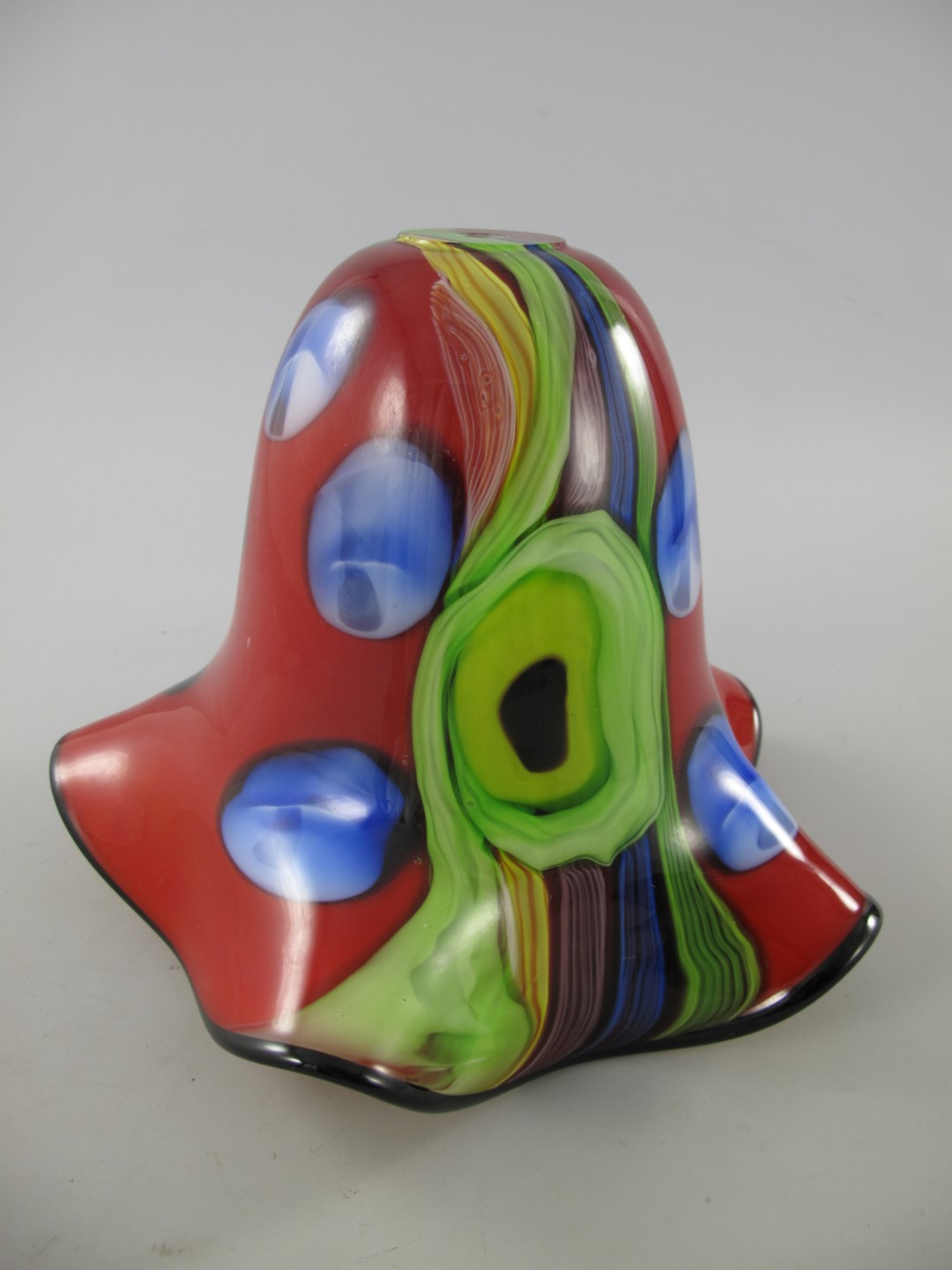 Lampenschirm Glas farbe ROT!! H.23cm Lampenschirm Glas farbe ROT!! H.23cm