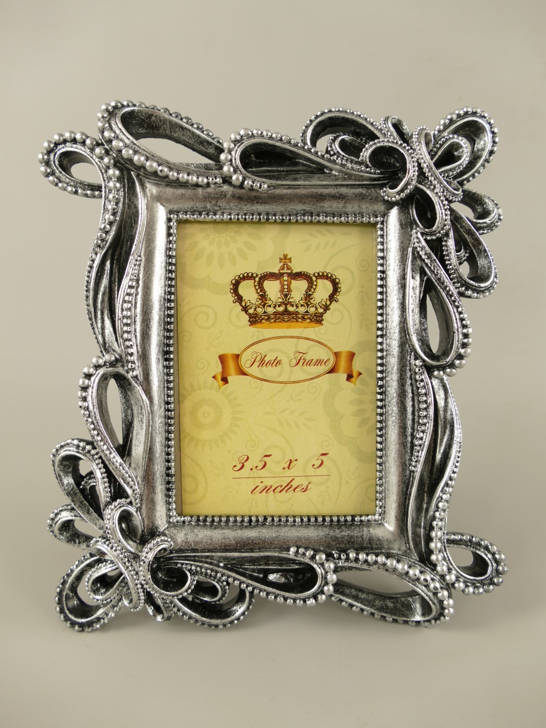 #Bilderrahmen(3,5x5) Polyst. Silber farbig H.20cm #Bilderrahmen(3,5x5) Polyst. Silber farbig H.20cm