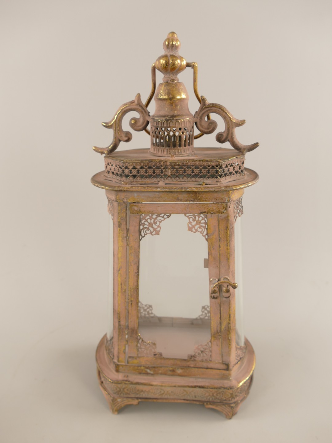 (*)Laterne rustikal Eisen farbe H.38x19cm (*)Laterne rustikal Eisen farbe H.38x19cm