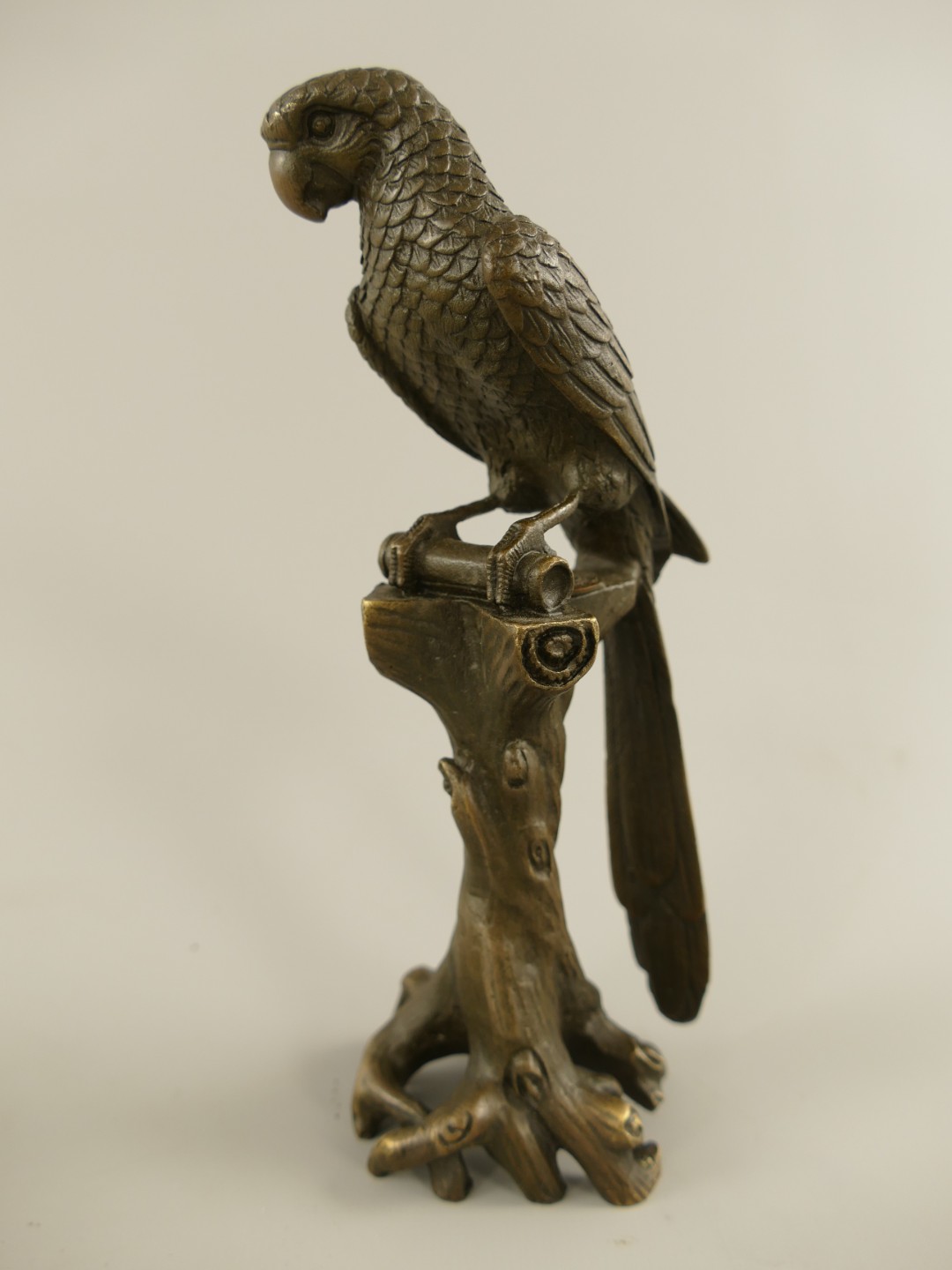Figur Bronze Papagei  H.18x6cm