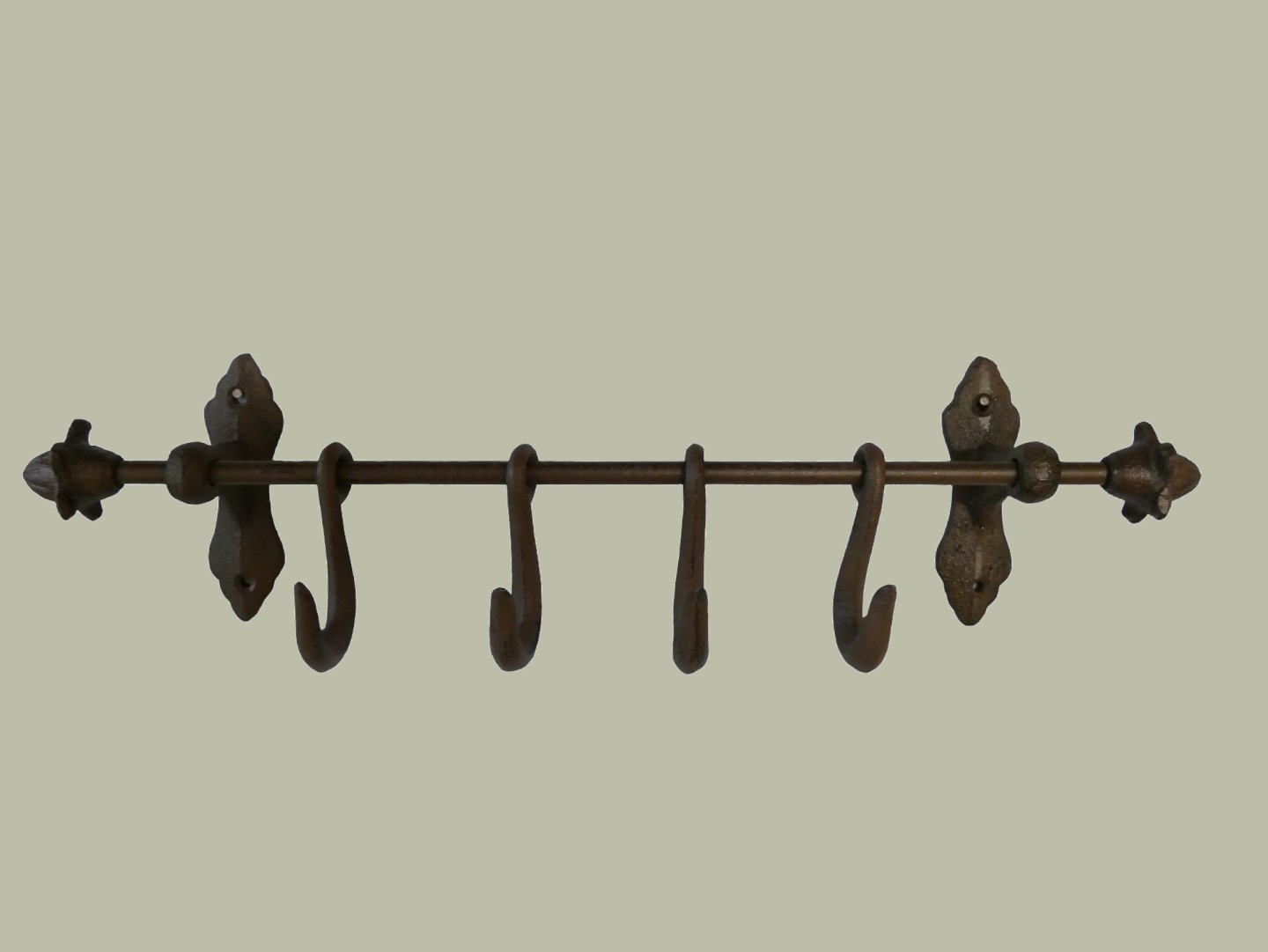 Wandhaken Eisen rustikal braun L.48cm Wandhaken Eisen rustikal braun L.48cm