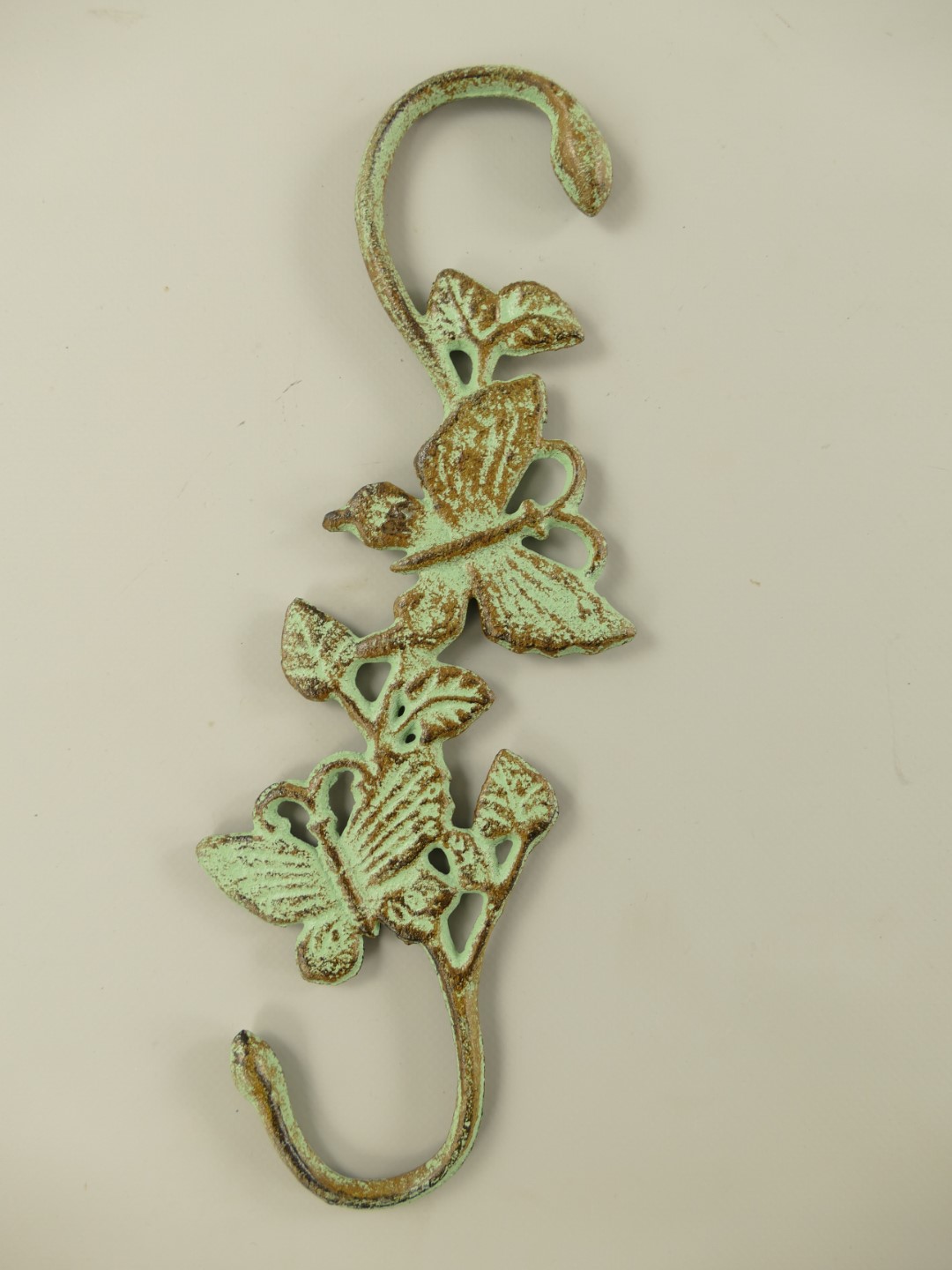 326221GRa RAUS*PREIS Blumenhaken eisen farbig H.30cm