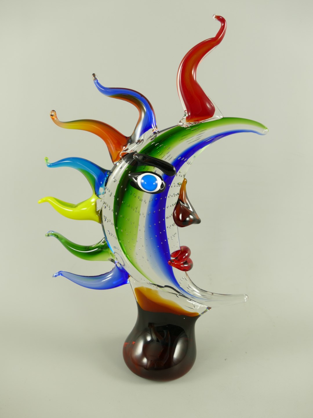 Glas Mond farbe H.44x28cm Glas Mond farbe H.44x28cm