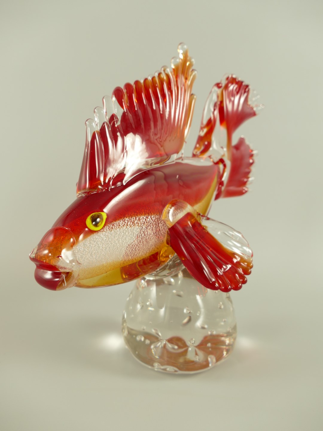 *ANG. Glasfigur Fisch farbe H.24cm *ANG. Glasfigur Fisch farbe H.24cm