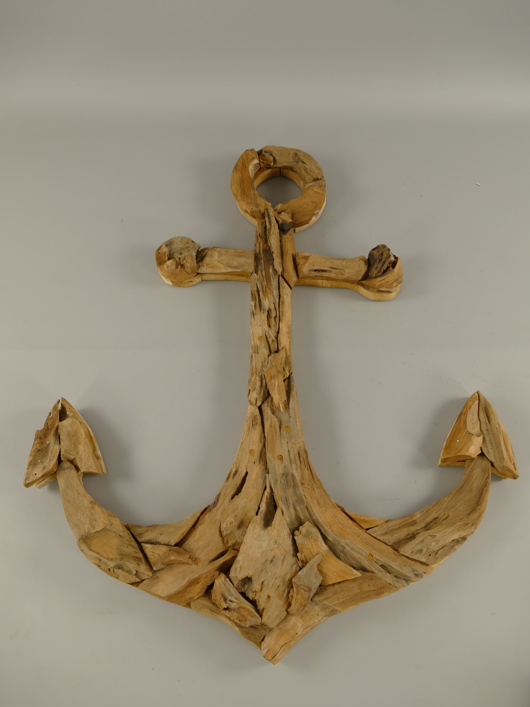*NT Deko wand Anker GROSS!! Teak Holz H.80cm *NT Deko wand Anker GROSS!! Teak Holz H.80cm