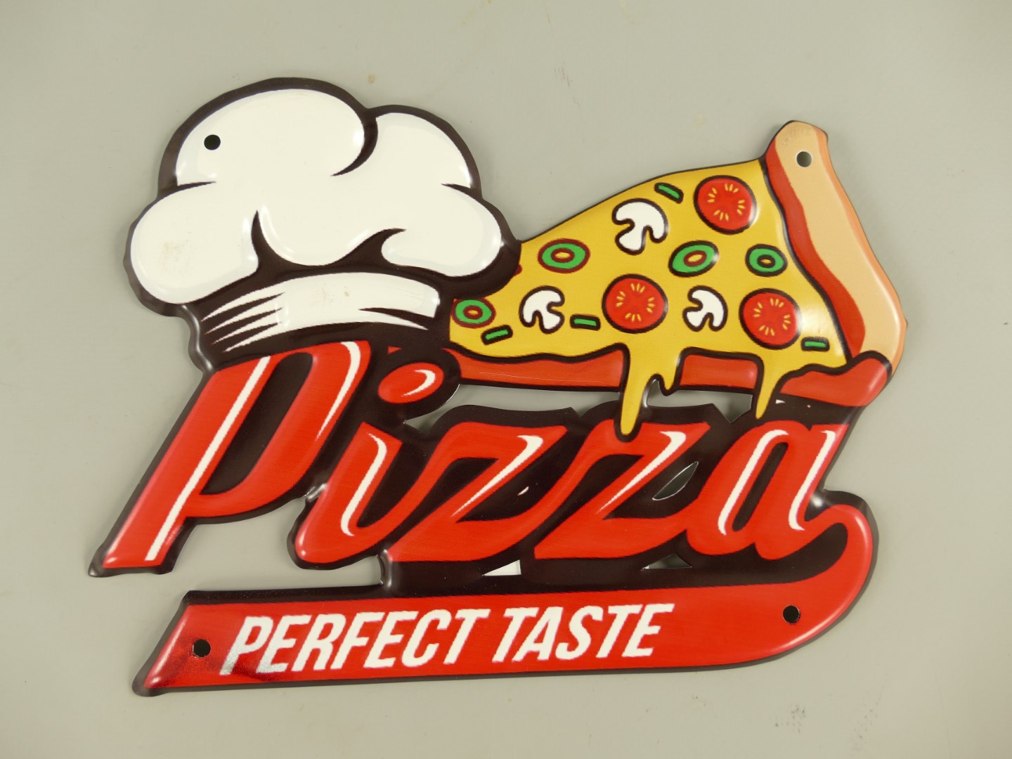 Wandschild(Gestanz) Eisen Pizza Perfect L.20cm