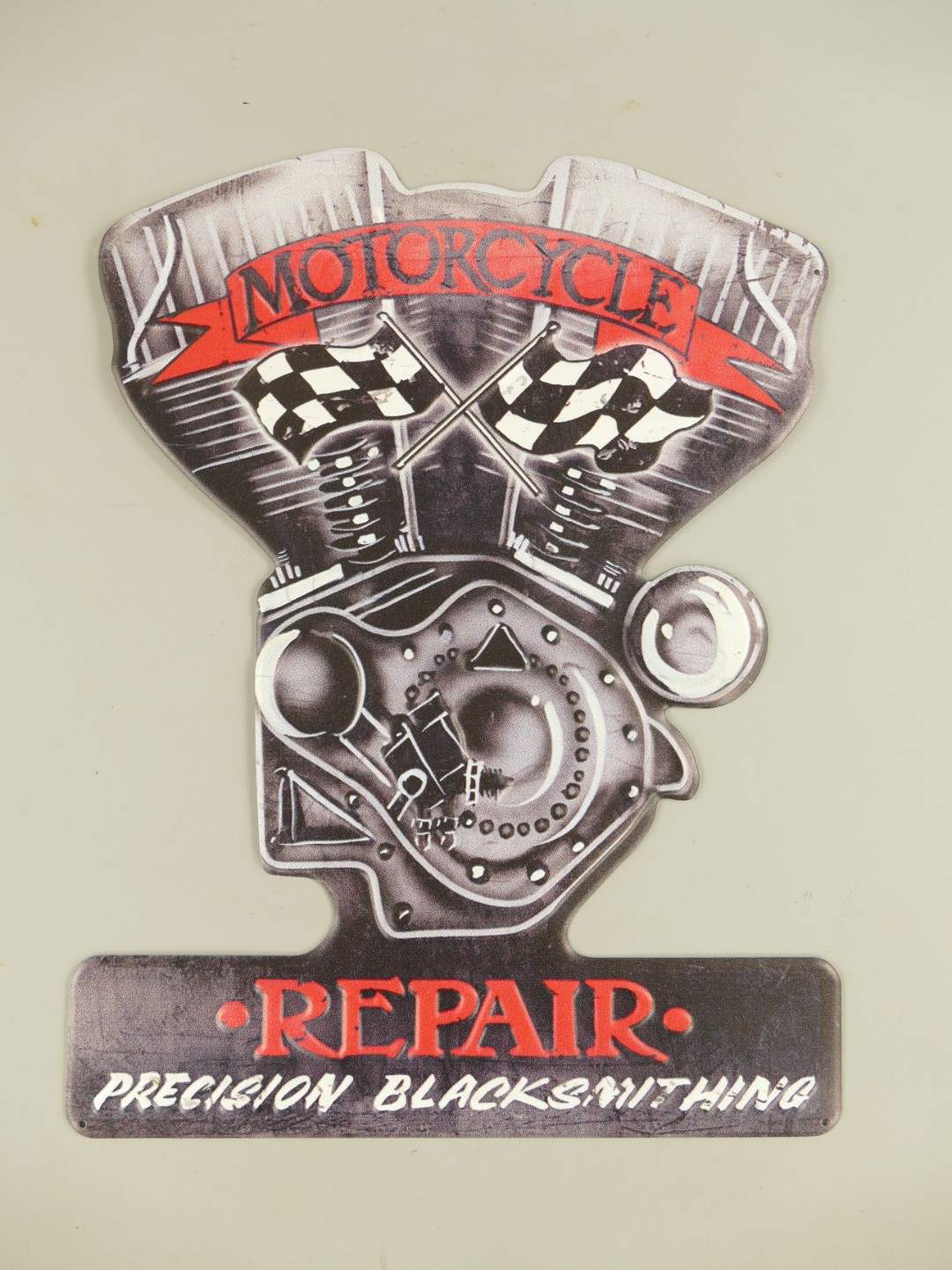 Wandschild(Gestanzt) Motorcycle Repair H.42cm Wandschild(Gestanzt) Motorcycle Repair H.42cm
