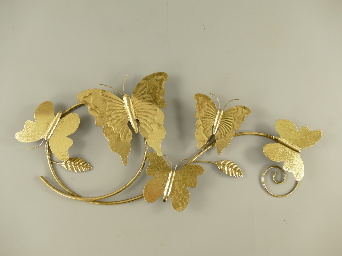 Wandornament Schmetterling Eisen Gold farb. L.67cm Wandornament Schmetterling Eisen Gold farb. L.67cm