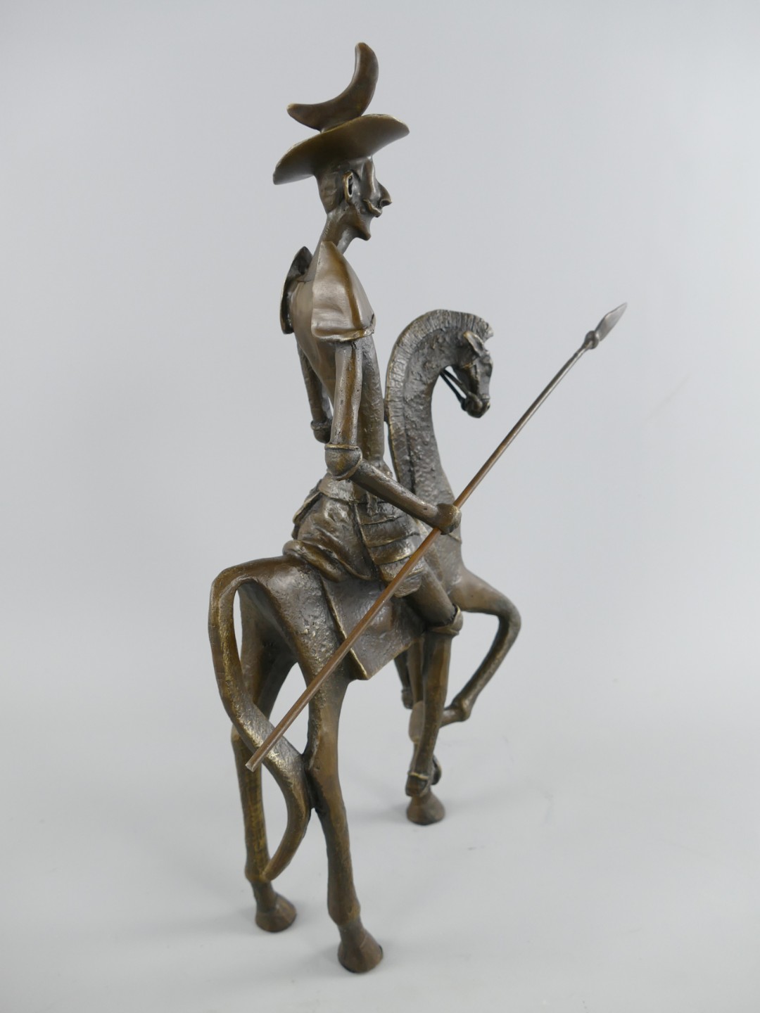 Figur Bronze Salvador Dalí Reiter  H.44cm