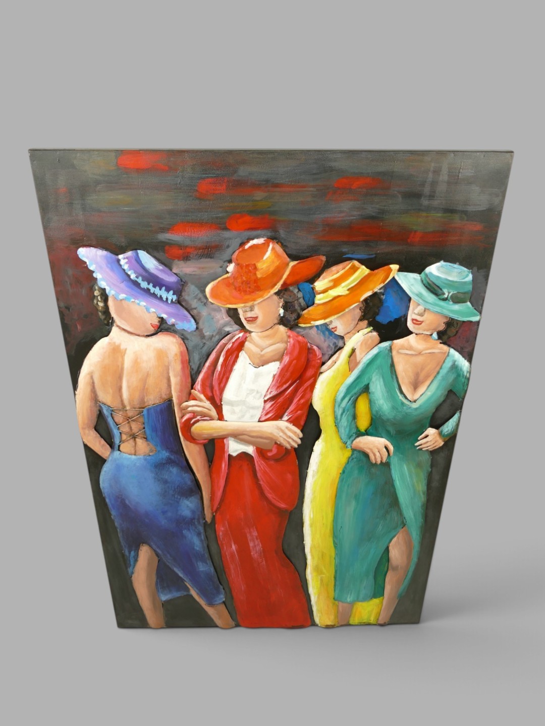 (*) Metallbild (3D) Frauen Eisen H.120x80cm