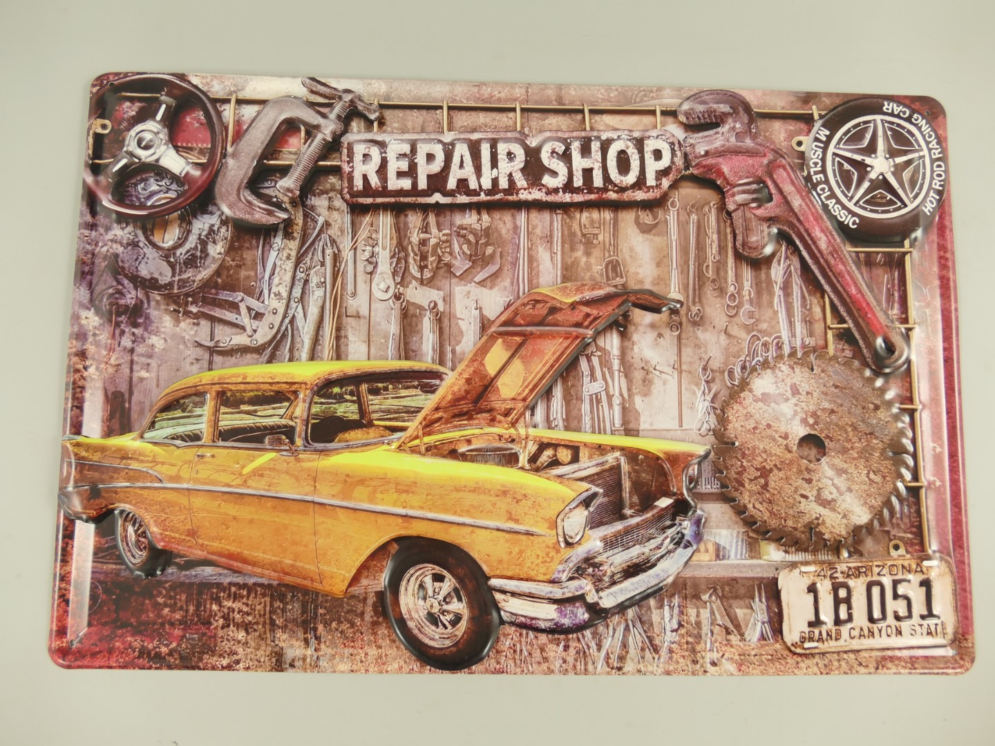 Wandschild(Gestanz) Eisen Auto Repair Shop L.60cm Wandschild(Gestanz) Eisen Auto Repair Shop L.60cm